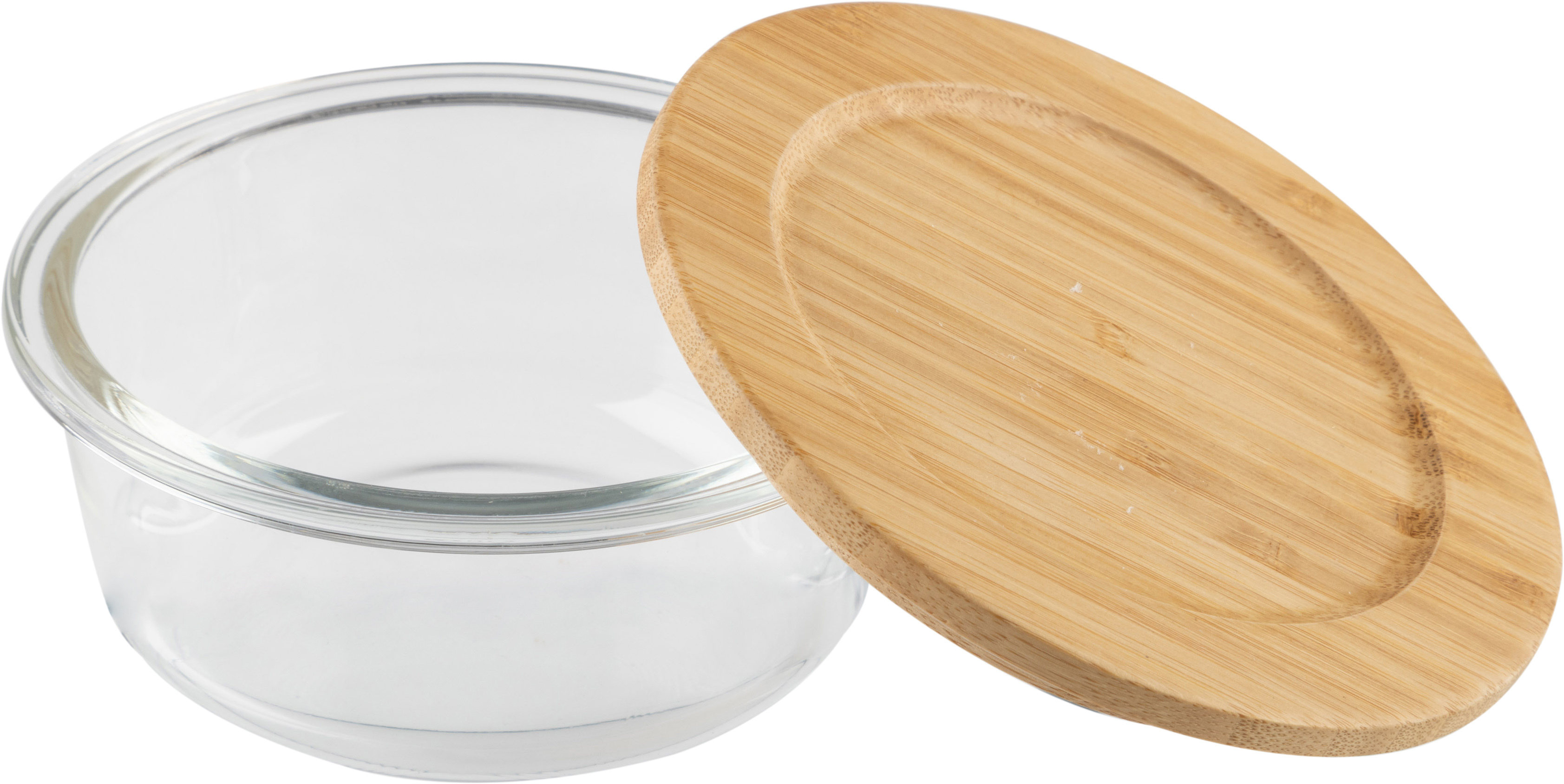 Изображение товара Контейнер Bambu 400 мл стекло прозрачный коричневый герметичный для хранения и разогрева