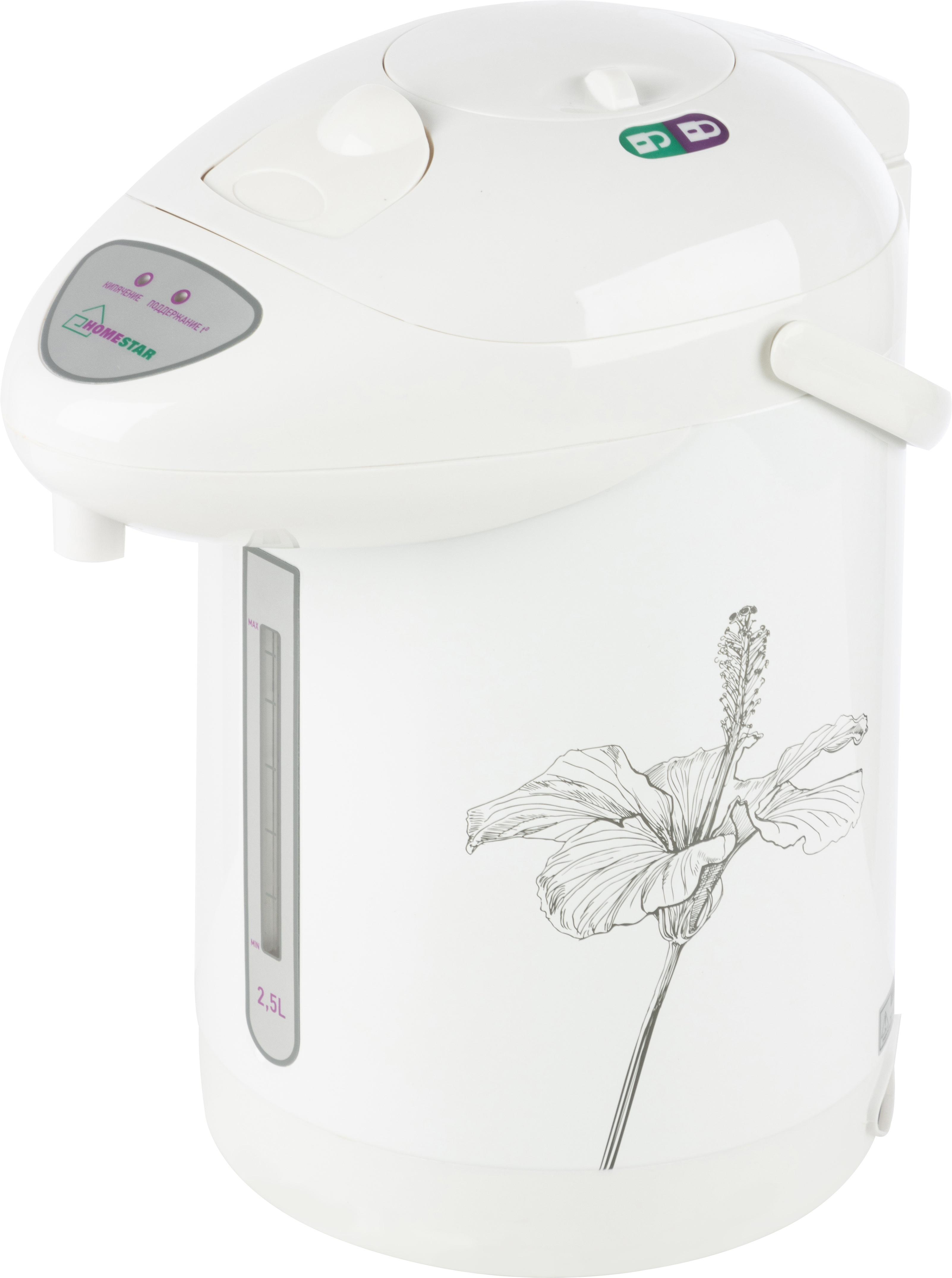 Изображение товара Термопот Homestar HS-5001 2.5 л пластик цвет белый