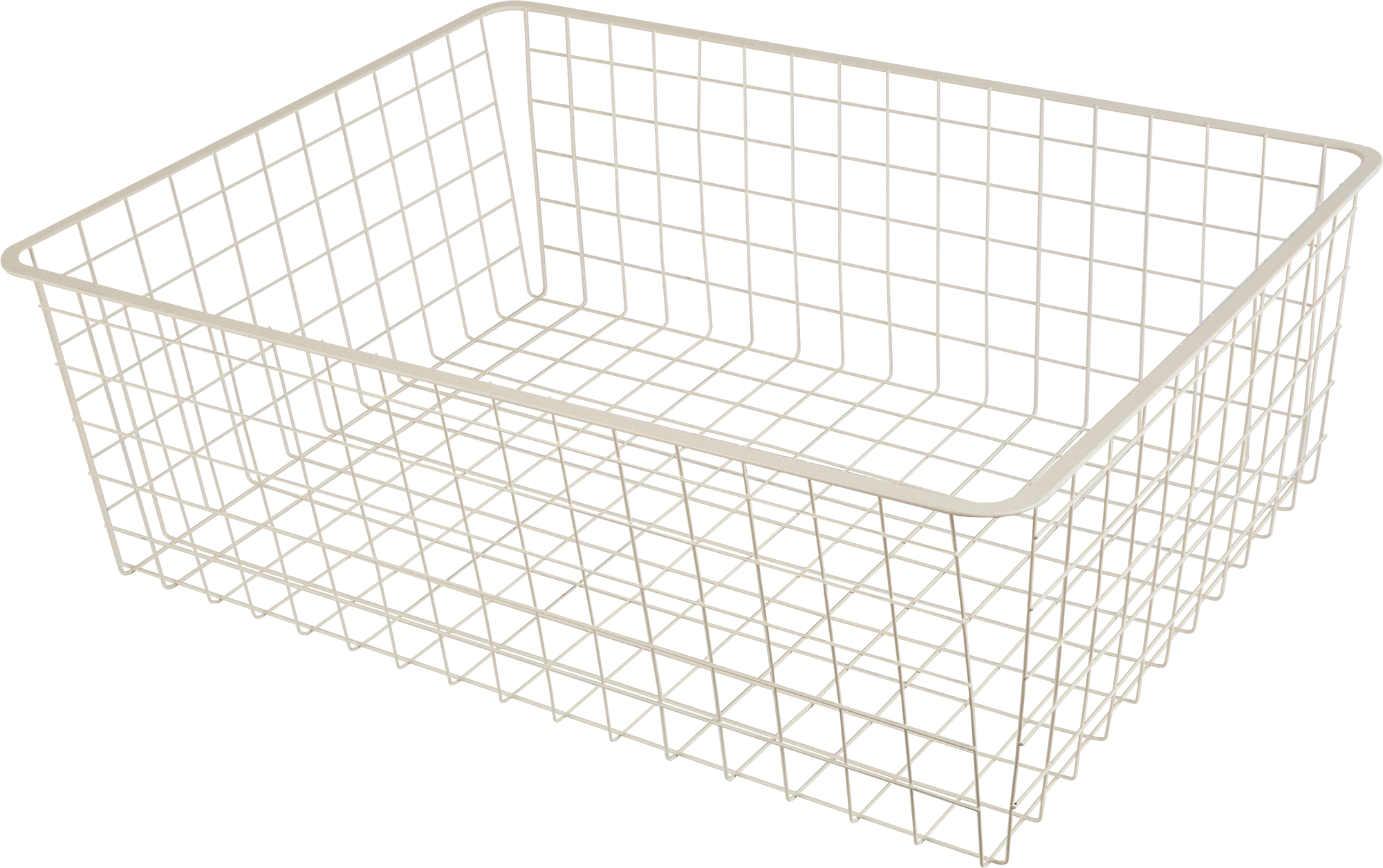 Изображение товара Корзина для стеллажной рамы Larvij 55.5x18.5x41 см сталь бежевый