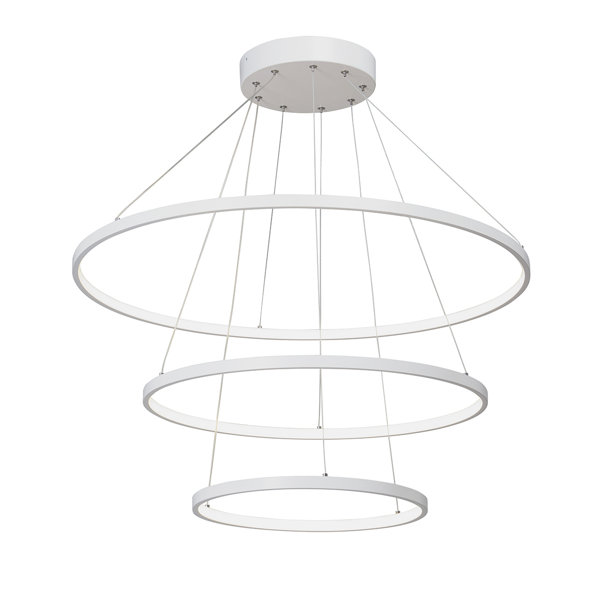 Изображение товара Подвесная светодиодная люстра Vitaluce V4600-0_3S для современного интерьера 25 м² белый цвет