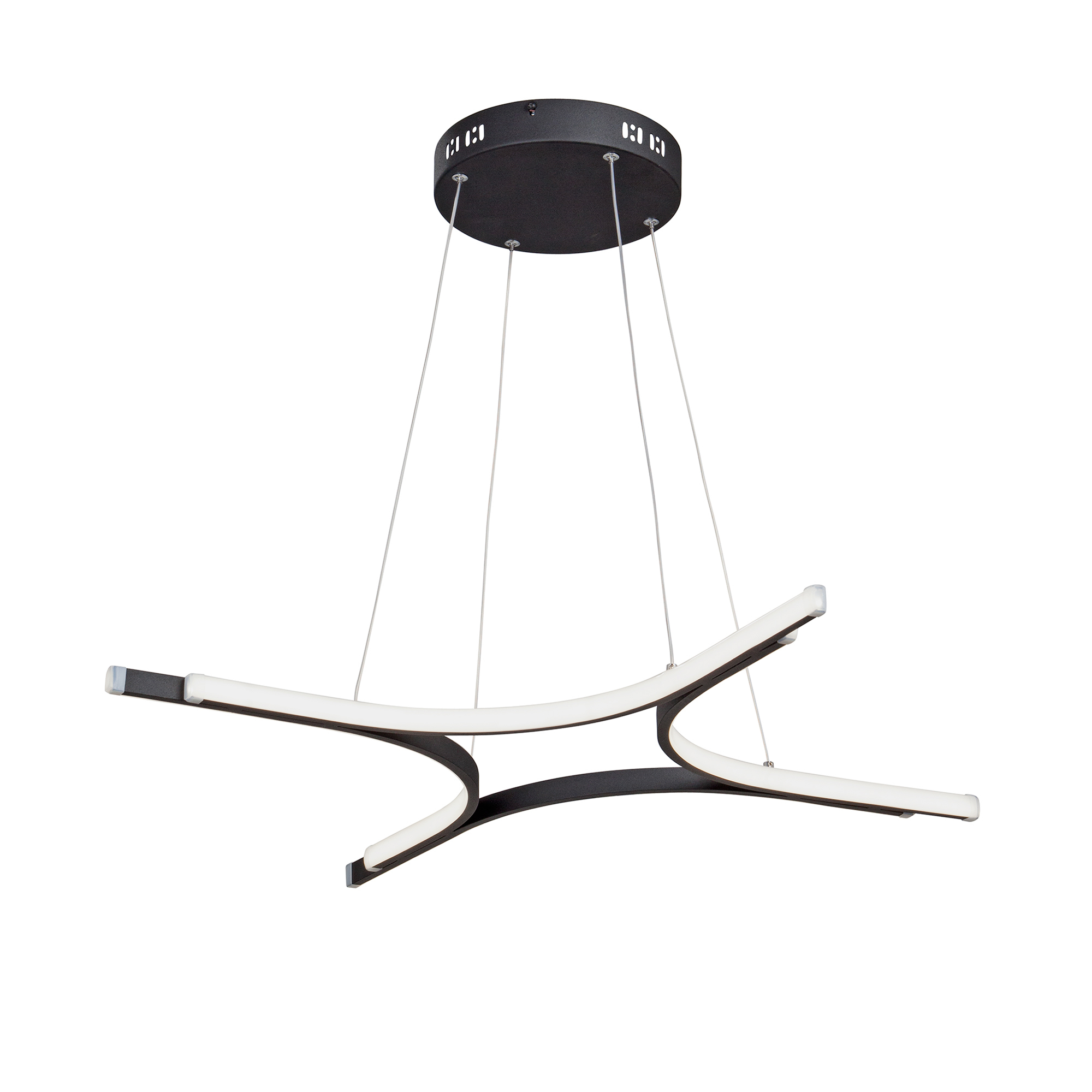 Изображение товара Светильник подвесной светодиодный Vitaluce V4668-1 V4668-1_4S 60 м² цвет черный