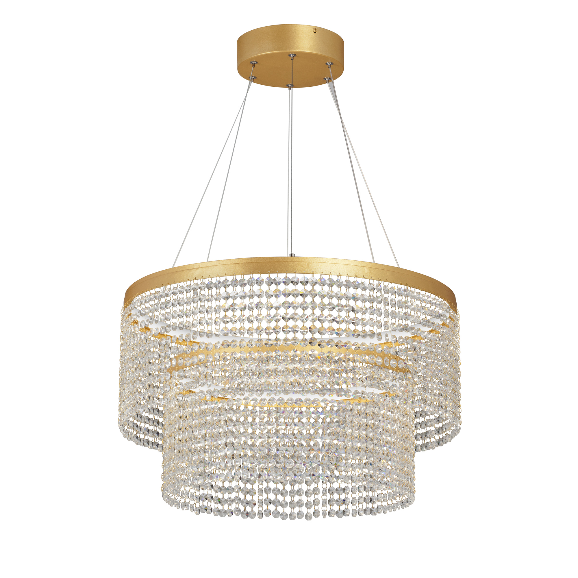 Изображение товара Подвесная светодиодная люстра VITALUCE V5880-8/2S стильная с хрусталем 6м²