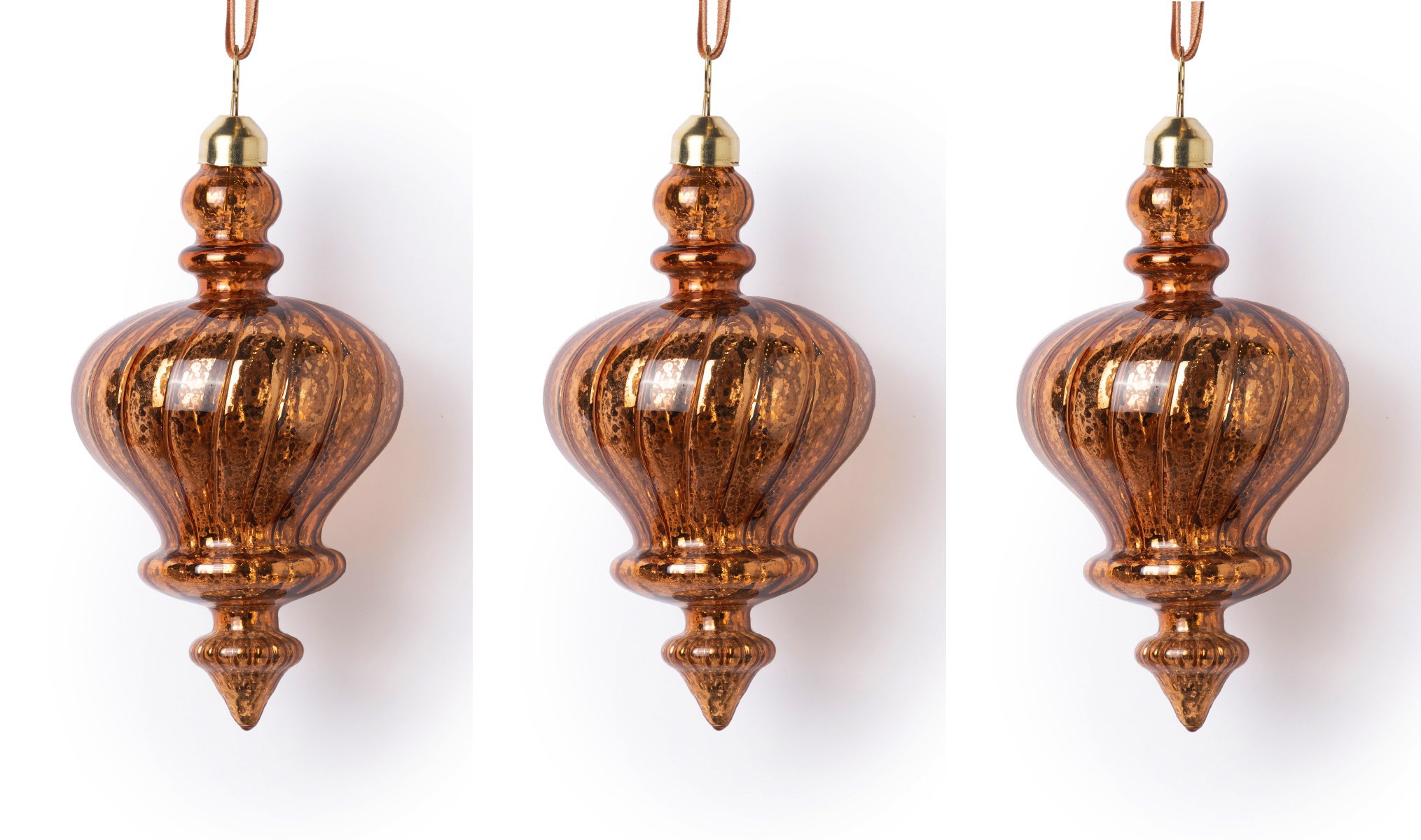 Изображение товара Набор янтарных подвесок Karlsbach 14552 из 3 штук 15 см разноцветных стеклянных украшений