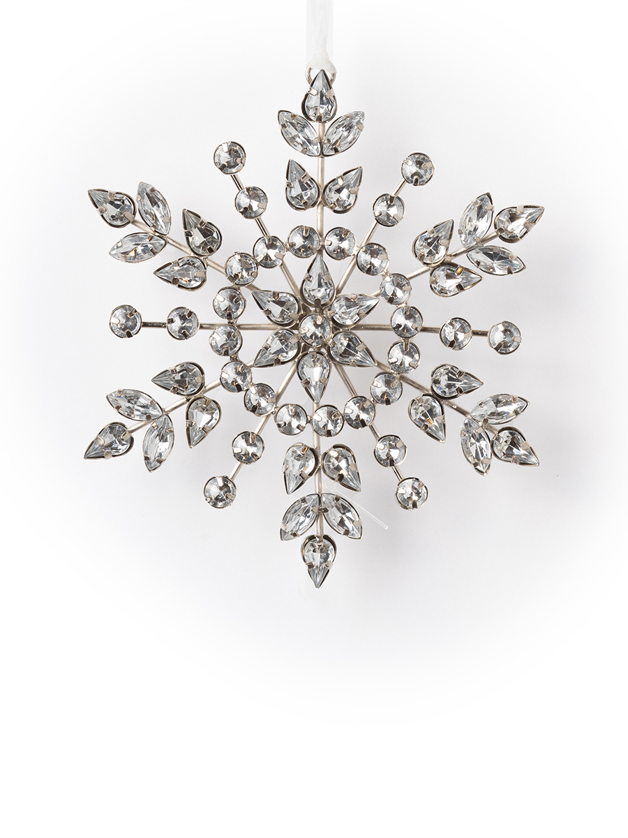 Изображение товара Снежинка Karlsbach 14815 серебряная 14 см
