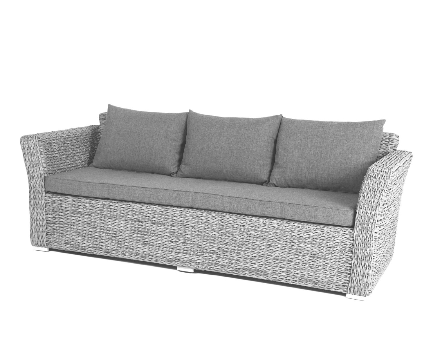 Изображение товара Диван садовый 4SIS YH-C3130W-3-TW коричневый искусственный ротанг 3 места