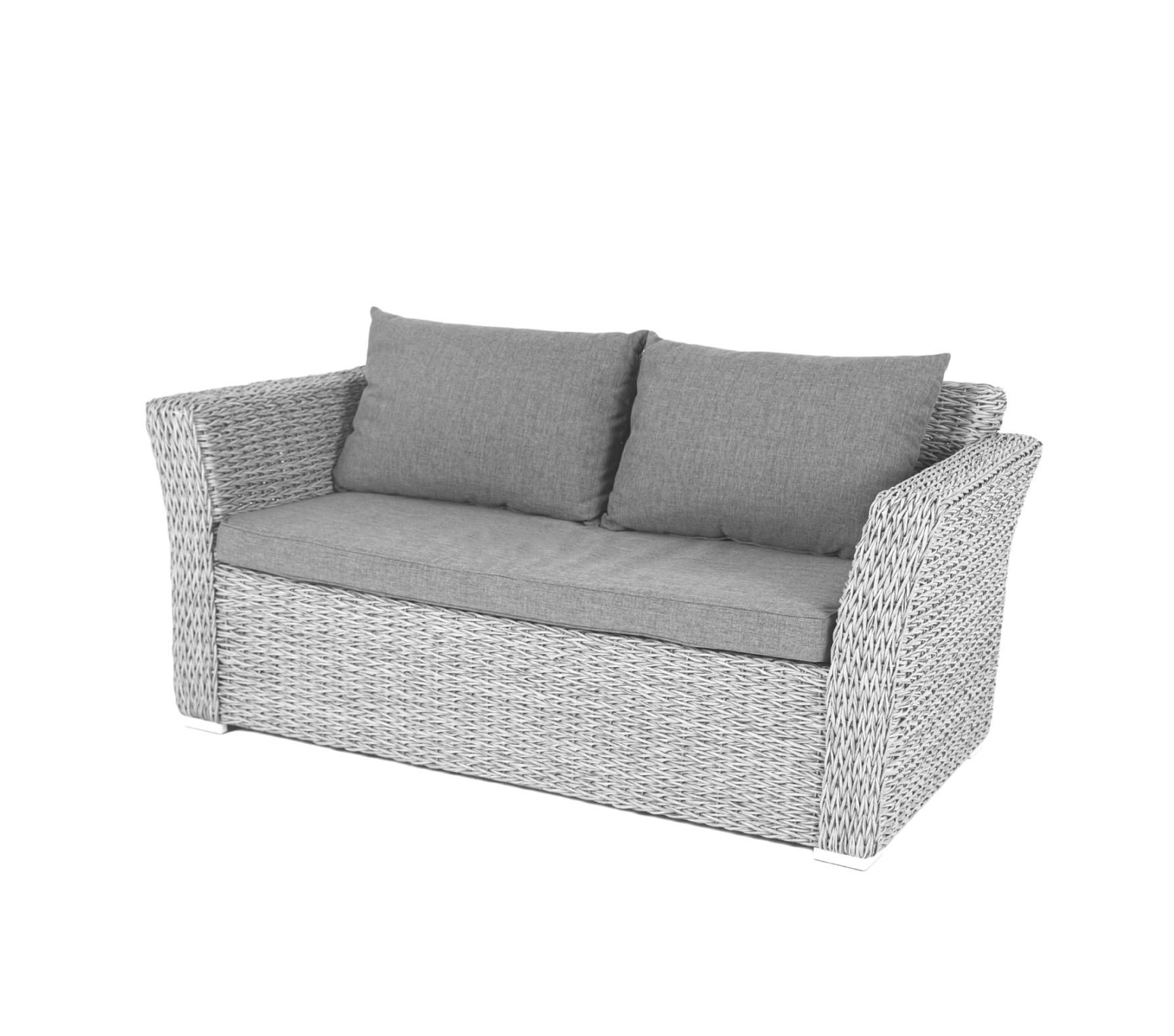 Изображение товара Диван садовый 4sis YH-C2130W-3-TW brown Капучино 85 см x 170 см x 81 см искусственный ротанг коричневый