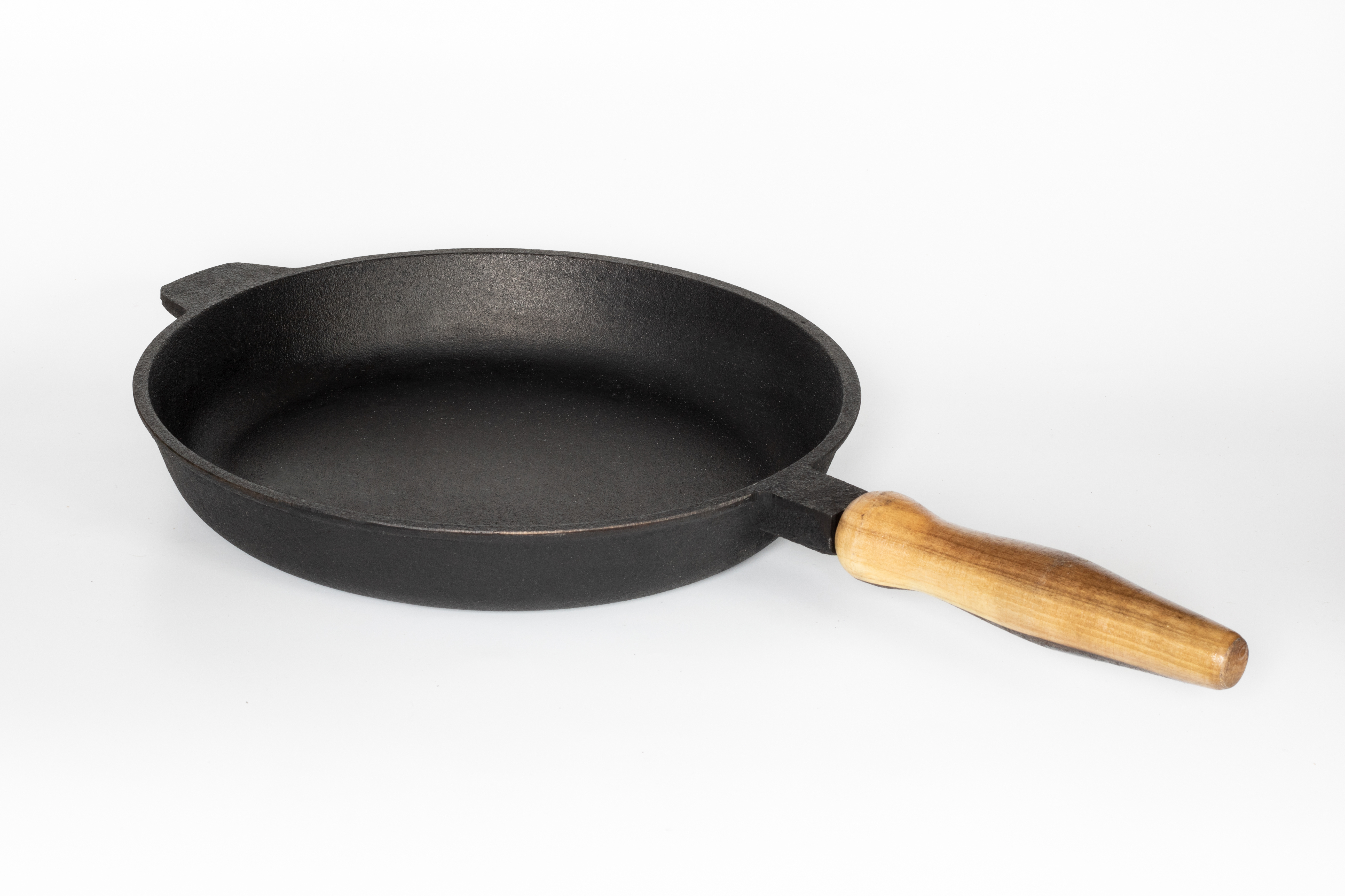 Изображение товара Чугунная сковорода Davrmetall 26 см со съемной ручкой черная