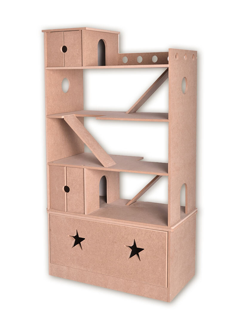 Изображение товара Стеллаж Pema kids 60x110x30 см - идеальный для игрушек и книг