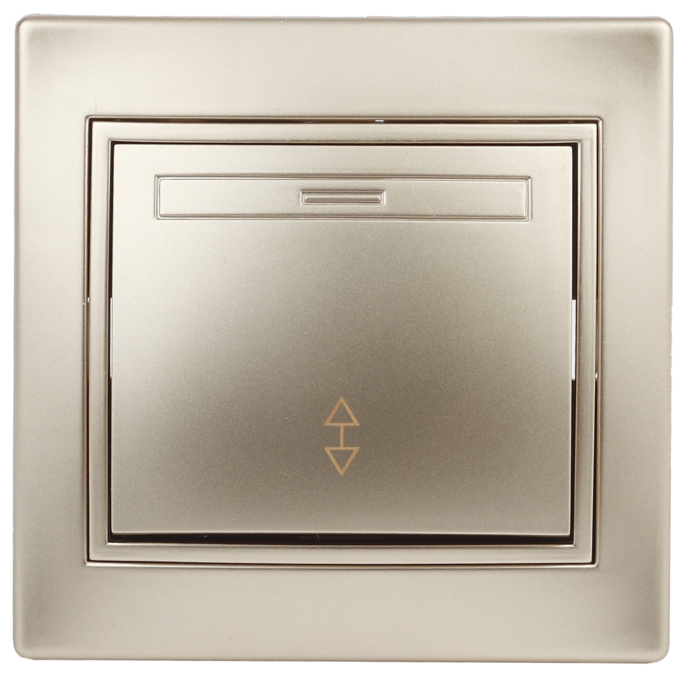Изображение товара Извещатель Переключатель Intro Plano 1 клавиша шампань 1-103-04