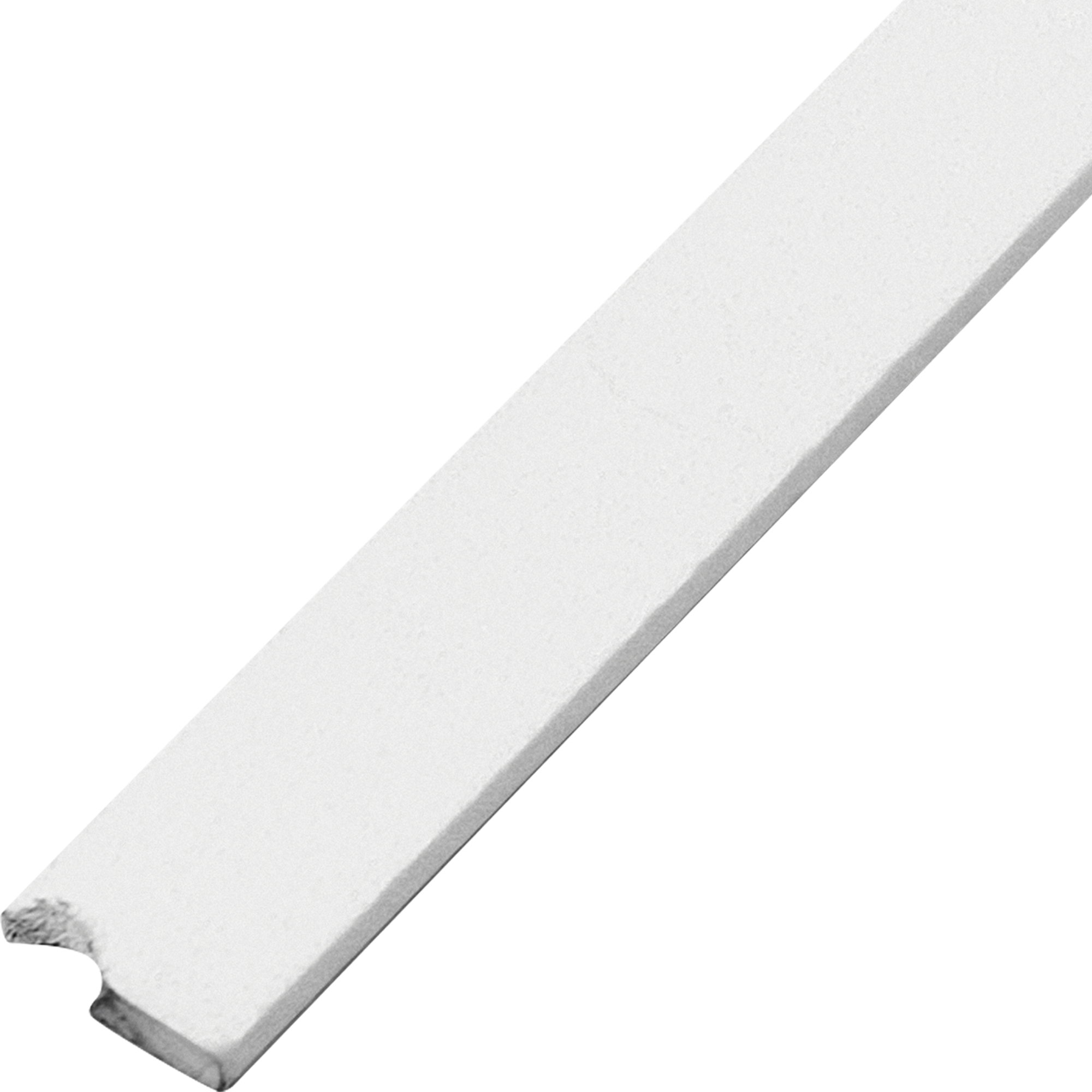 Пластина 10x2x2000 мм алюминий цвет белый