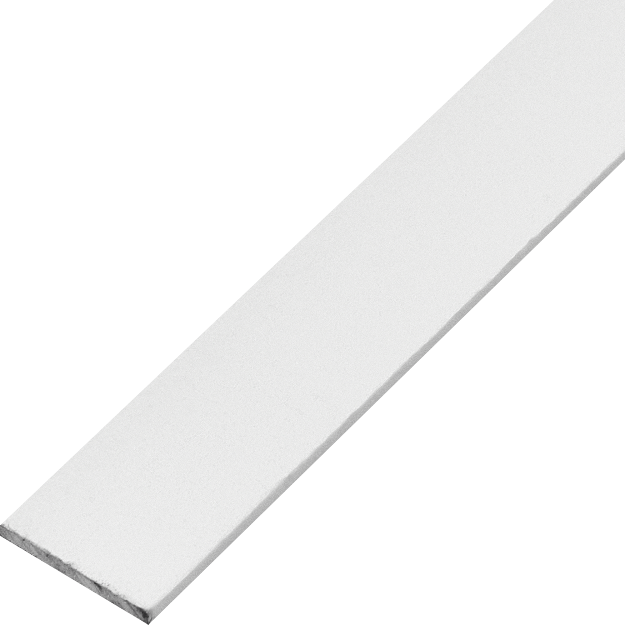 Пластина 20x2000 мм алюминий цвет белый