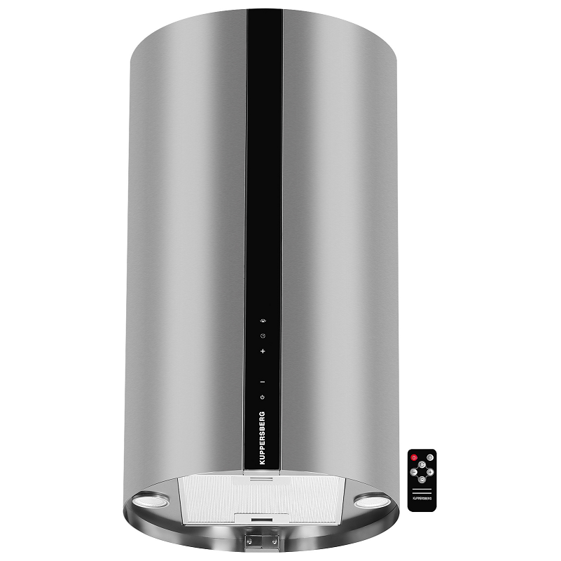Изображение товара Купольная вытяжка Kuppersberg Vortex GB 40.5 см серый стильная и мощная