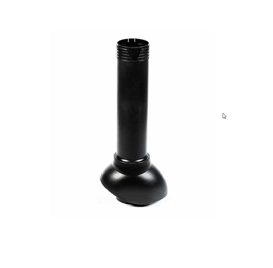 Изображение товара Поливент D110 H-500 вентиляционный выход черный для кровель из полипропилена 160 мм