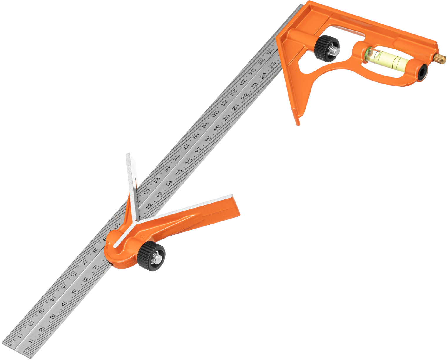 Изображение товара Линейка измерительная Sparta 323675 Многофункциональный 300х160 мм, нержавеющая сталь, 1 мм