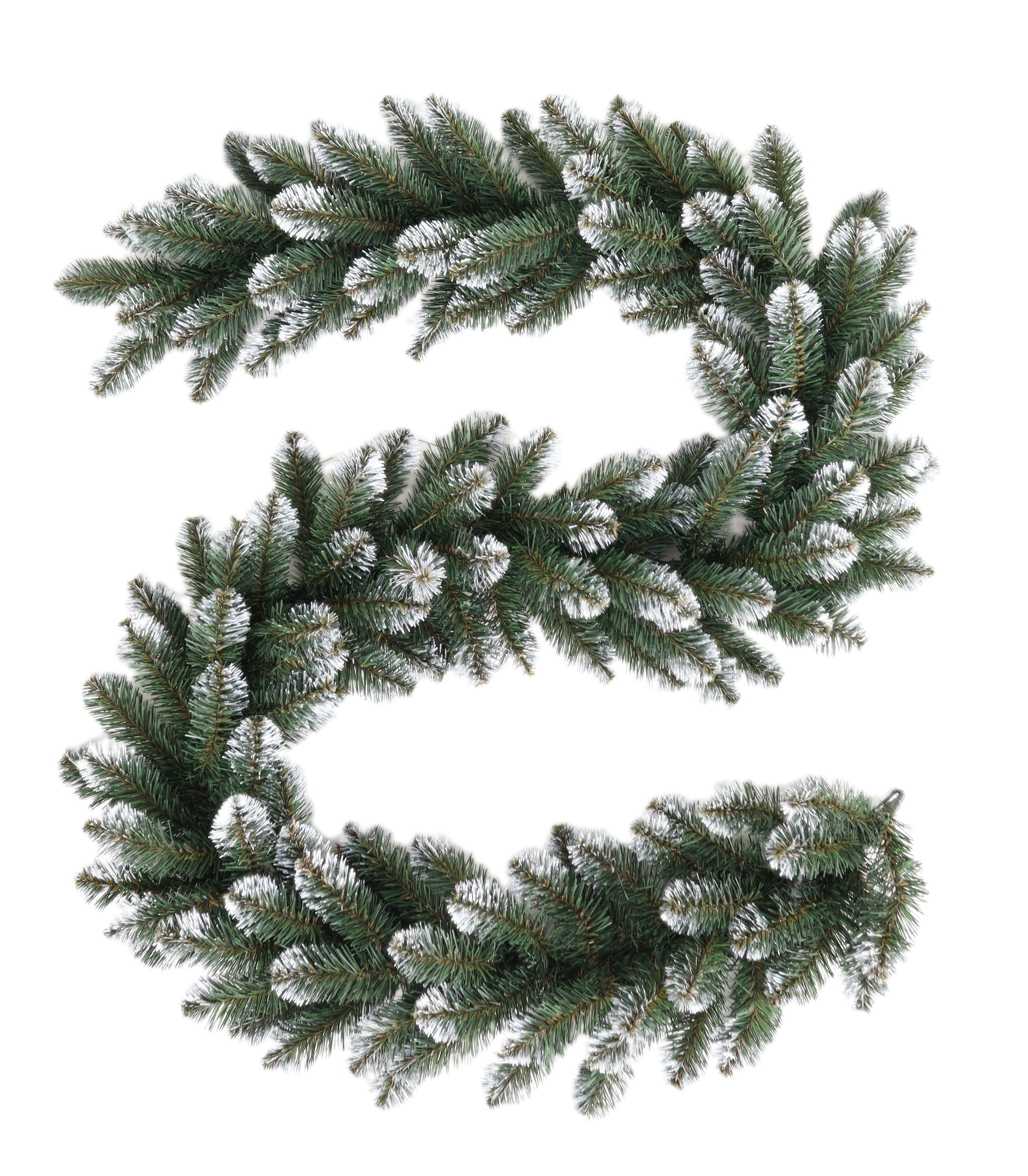 Изображение товара Гирлянда еловая Новая елка с белыми кончиками 2 м