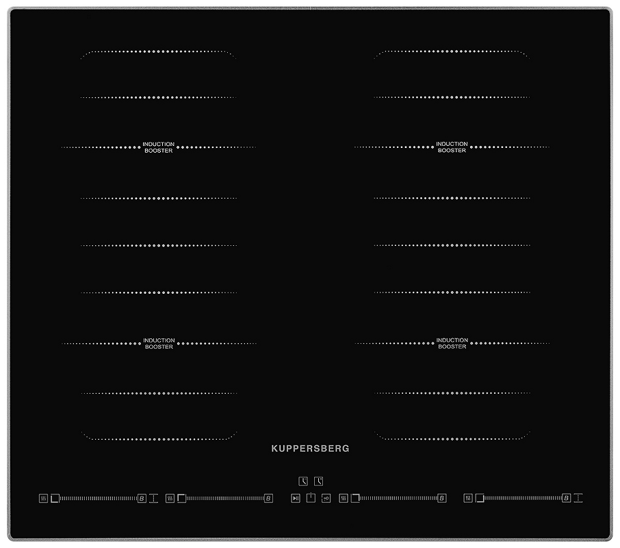 Изображение товара Индукционная варочная панель Kuppersberg ICS 645 F 4 конфорки 59.5 см черная