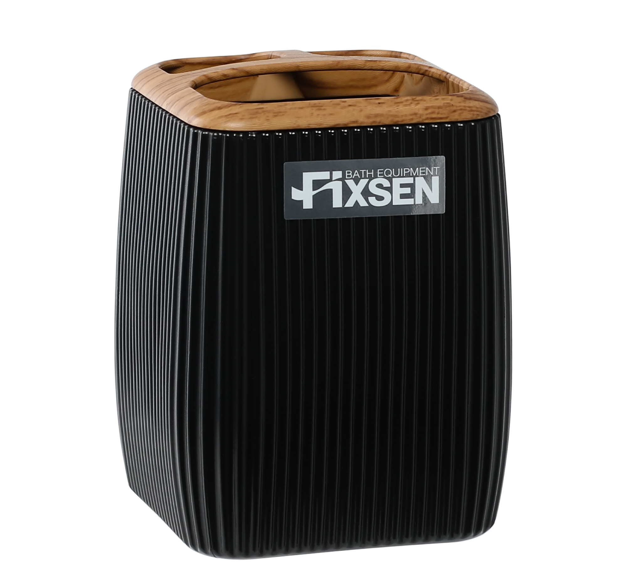 Стакан Fixsen Black Wood черный пластик