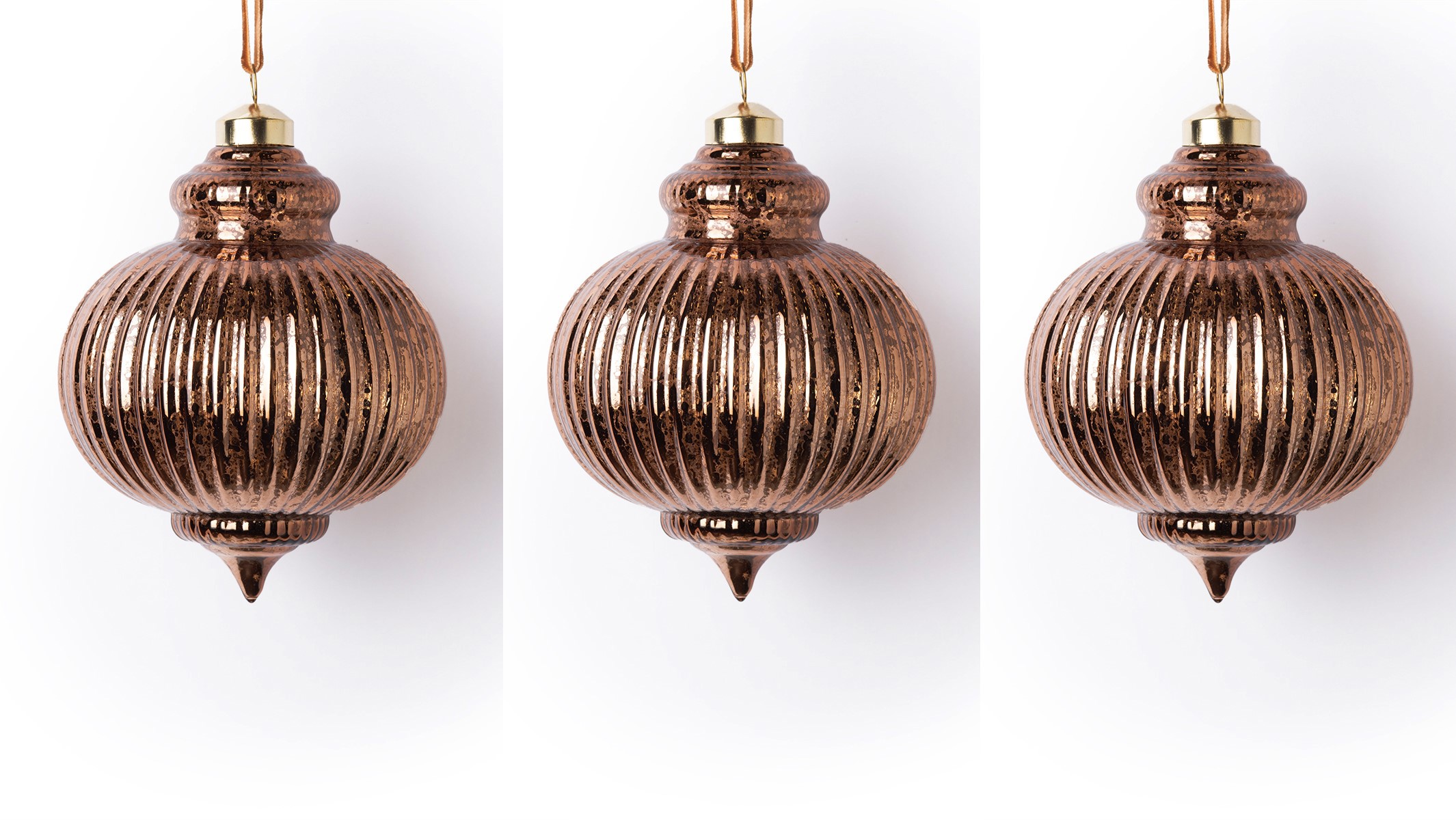 Изображение товара Набор Karlsbach из 3-х подвесок коричневых 15.5 см