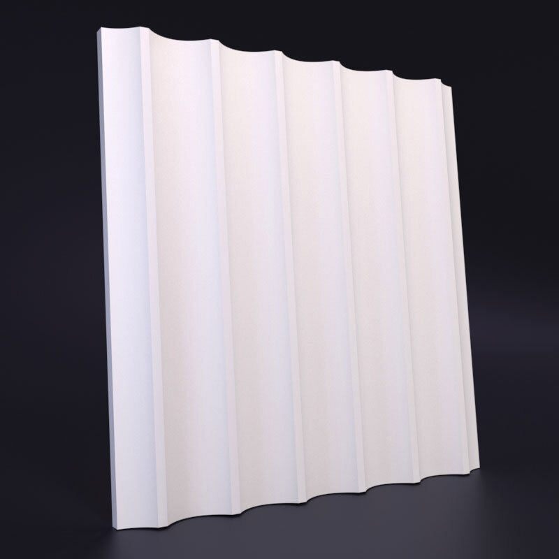 Изображение товара Декоративная панель WEISSENBERG Рейка вогнутая 500x500x22 белый Изображение товара Декоративная панель WEISSENBERG Рейка вогнутая 500x500x22 белый