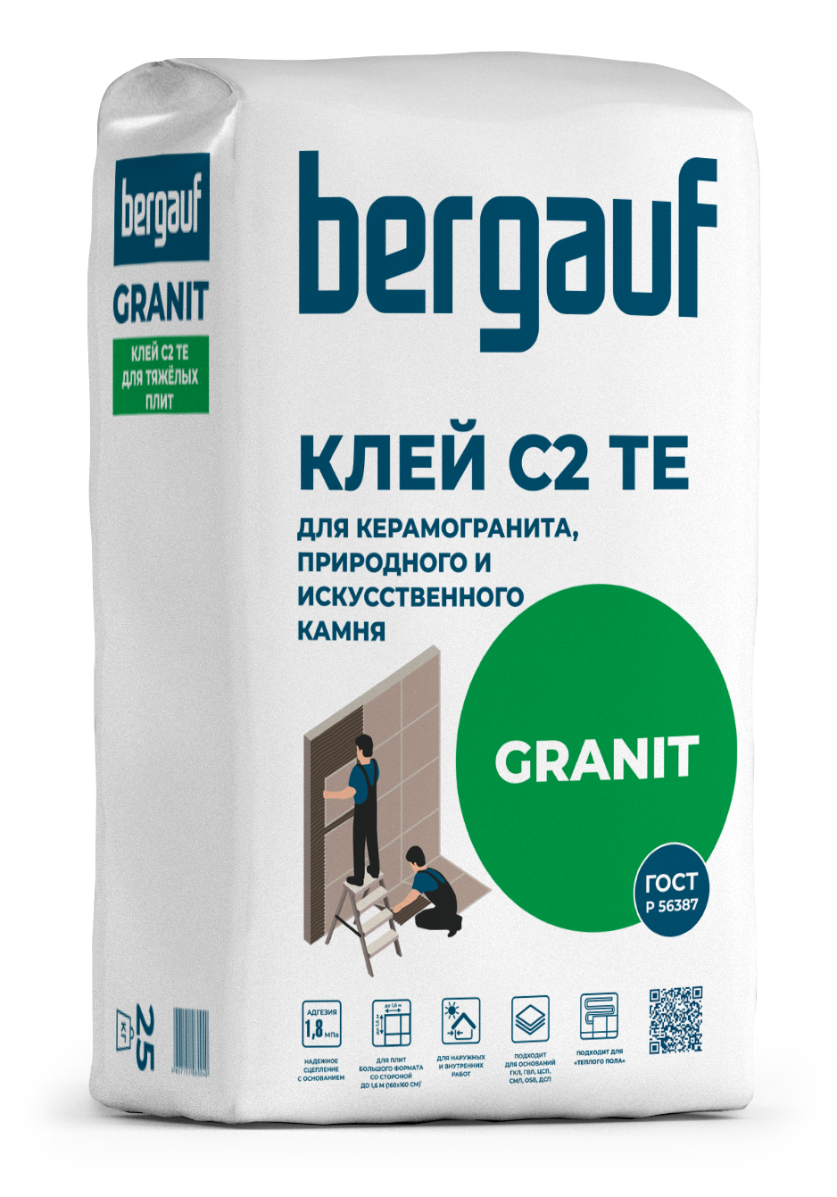 Клей для керамогранита Bergauf Granit 25 кг