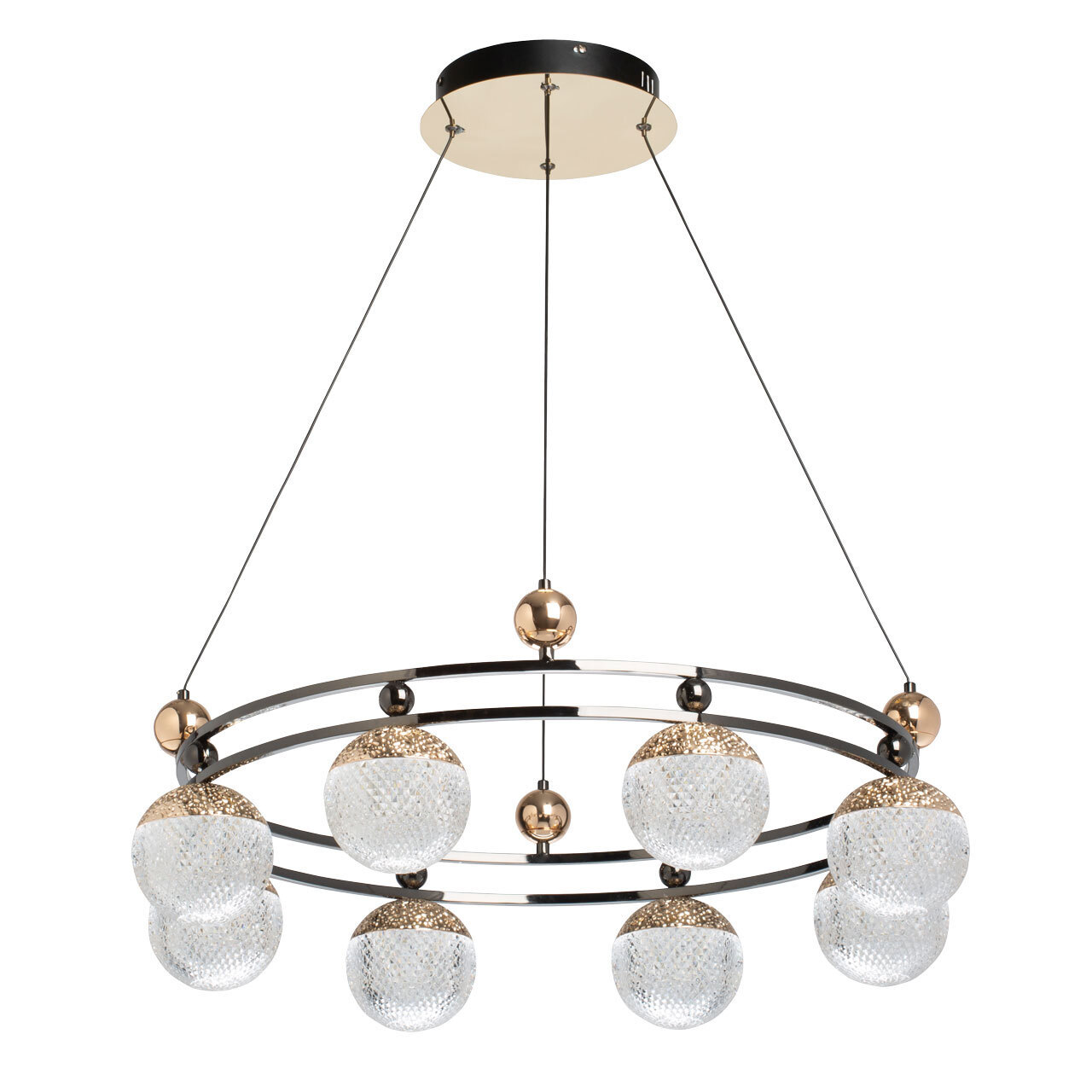 Изображение товара Люстра потолочная светодиодная Вальтер De Markt 8 плафонов с пультом управления