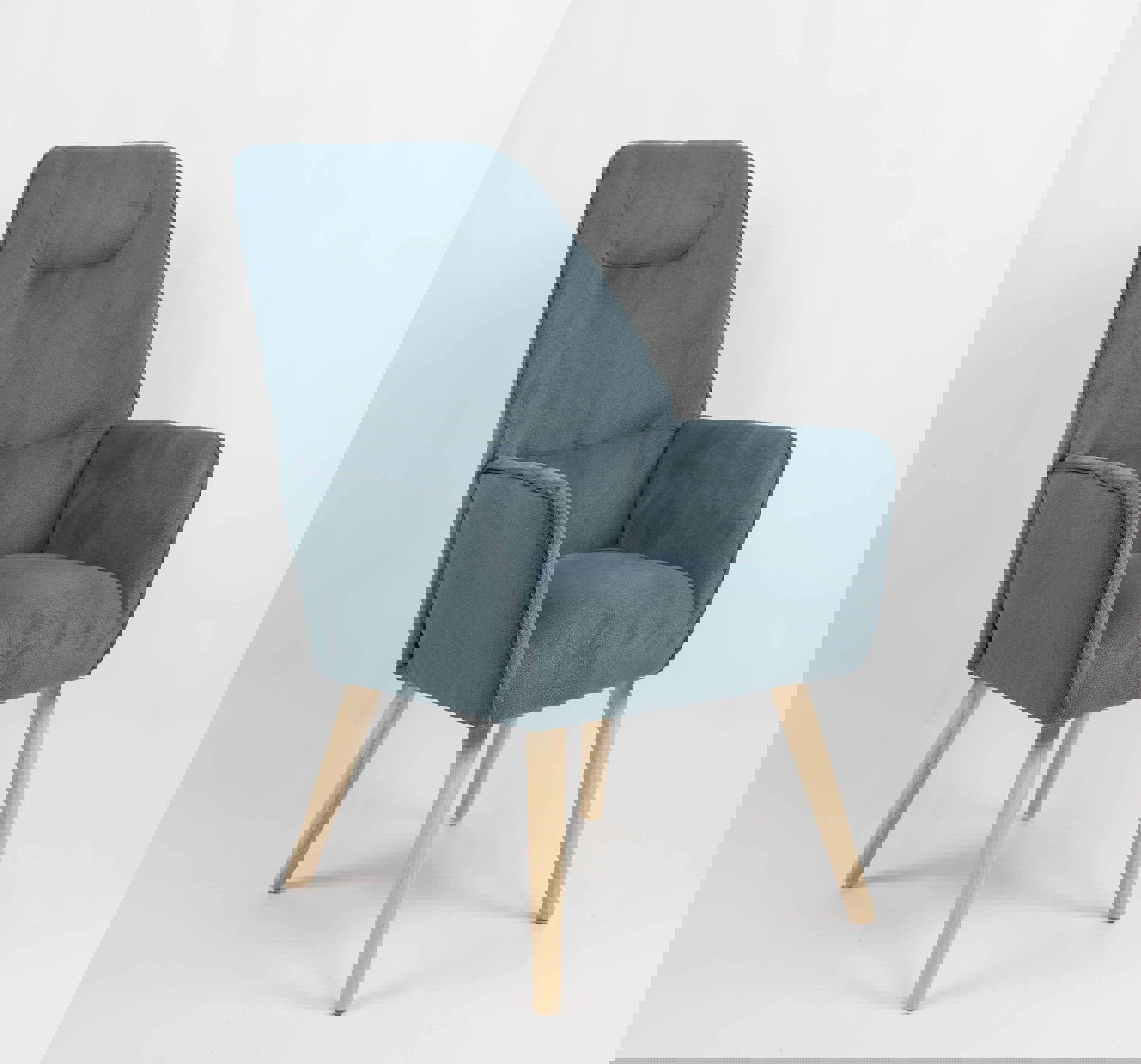 Изображение товара Кресло Stool group Стерн 63x93x68 см ткань бирюзовая комфортное для гостиной