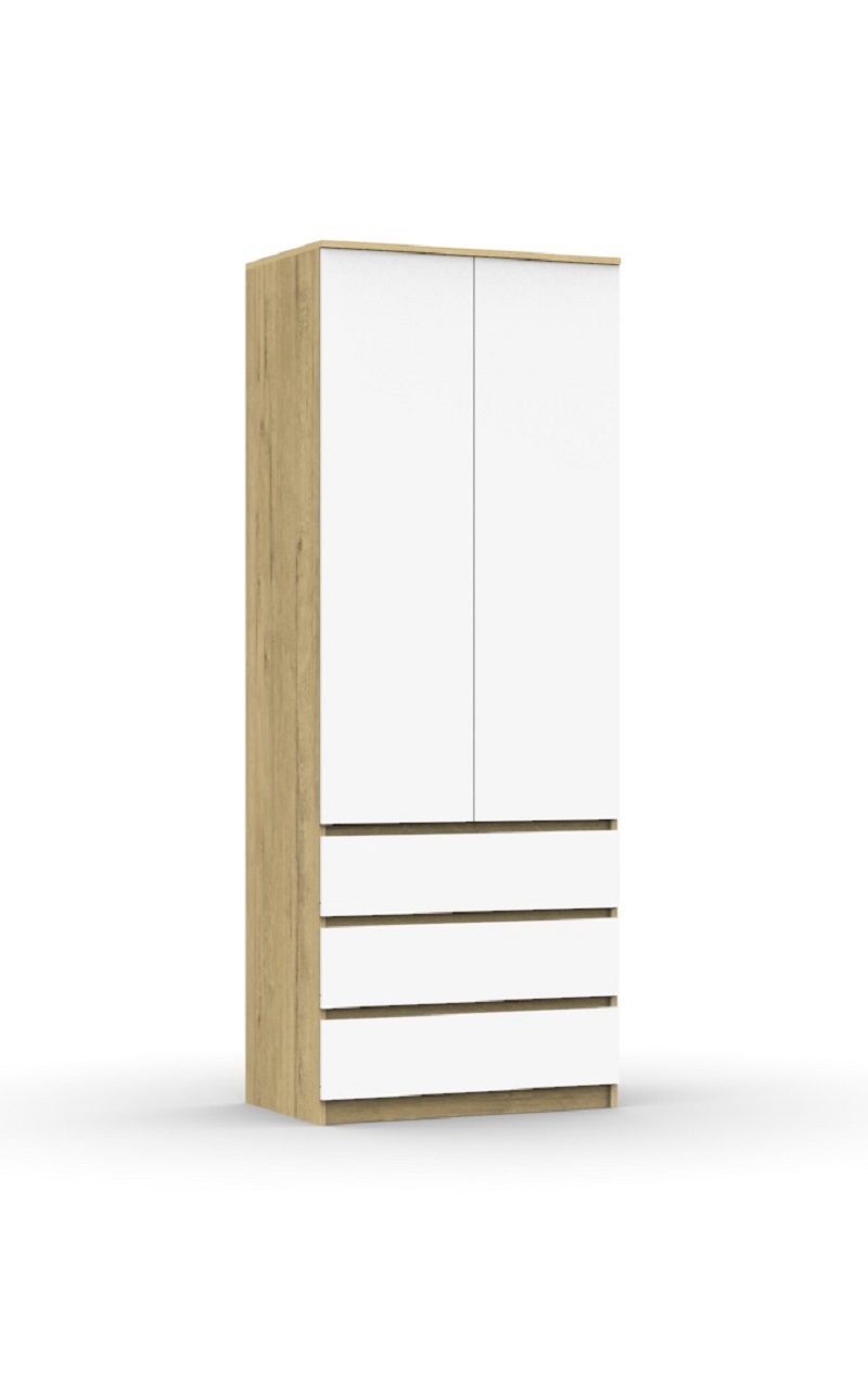 Изображение товара Шкаф распашной Эверест Модерн 80 см с 2 дверями и 3 ящиками