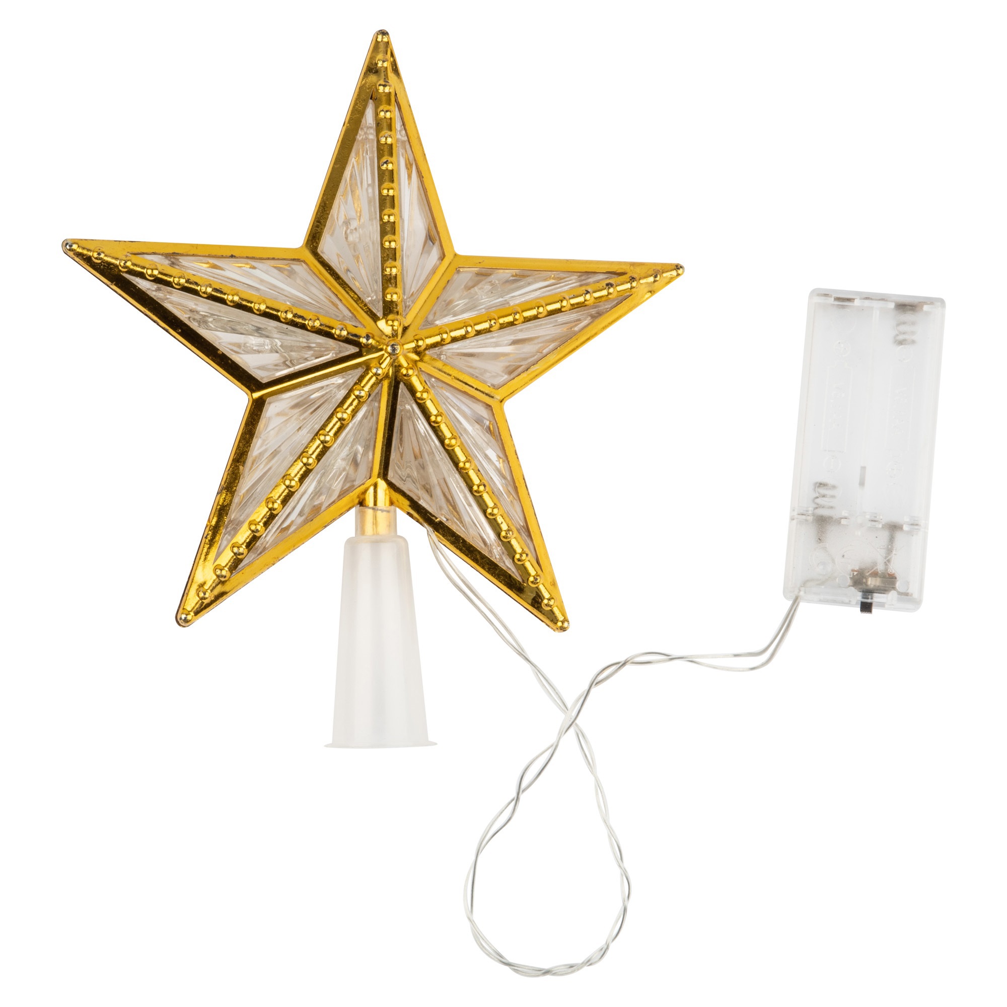 Изображение товара Верхушка на елку Uniel Ul-00010942 h 17 см бесцветный/прозрачный