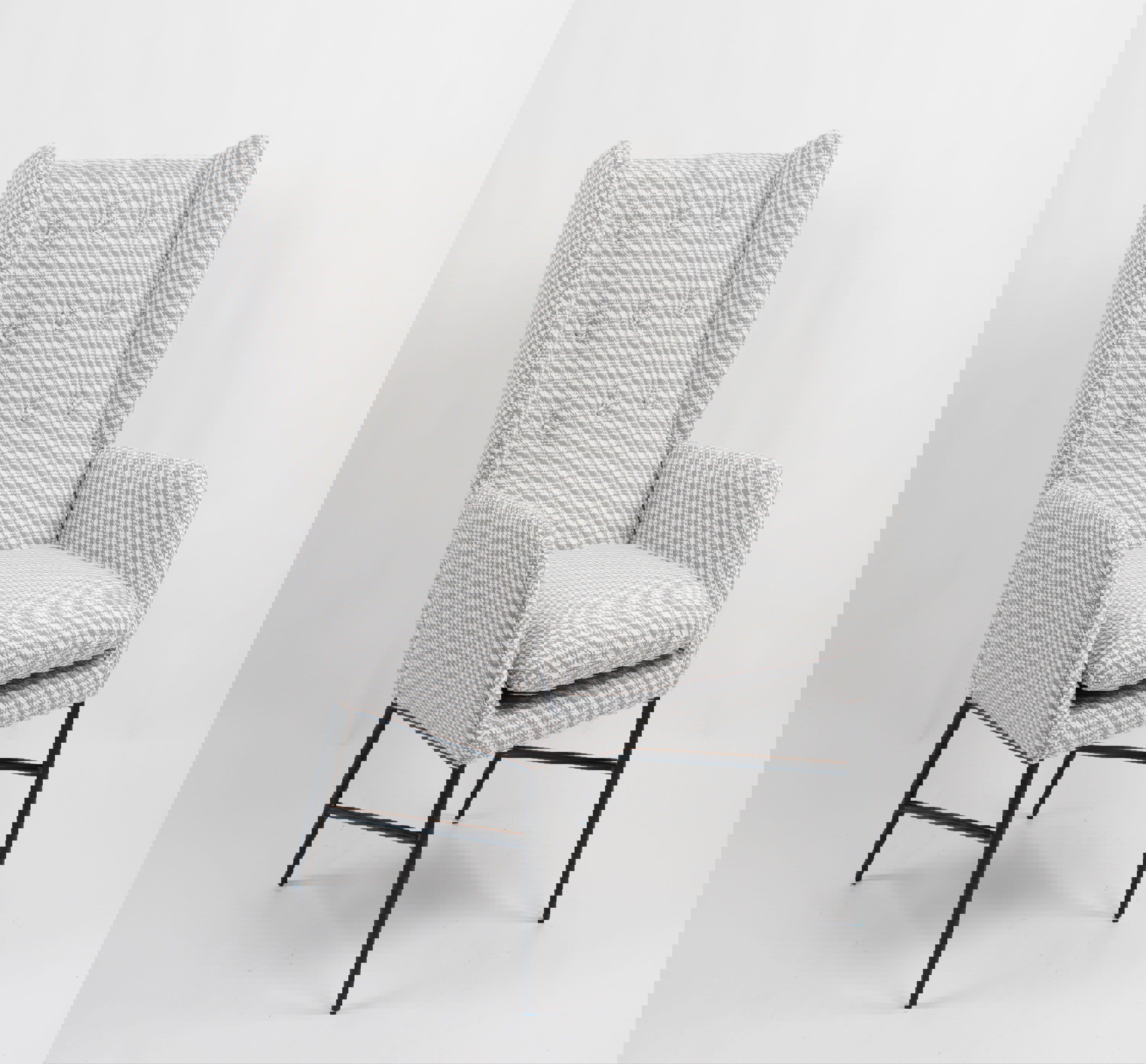 Изображение товара Кресло Stool group Мэйден 66x97x73 см ткань серый комфортное мебельное решение