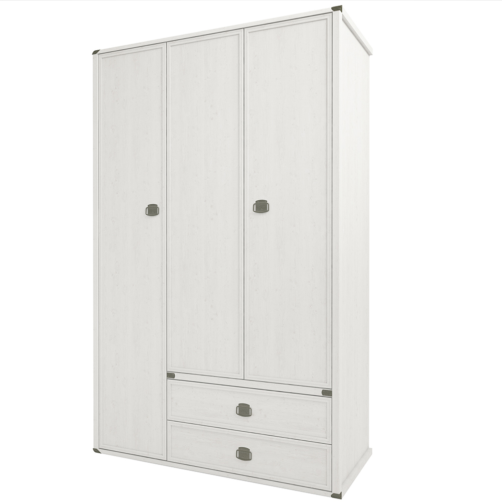 Изображение товара Шкаф распашной Анрэкс Magellan 126.6x202.8x59 см бежевый с зеркалом и штангой для одежды