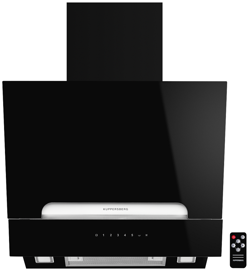 Изображение товара Кухонная наклонная вытяжка Kuppersberg F 693 черная 59.8 см