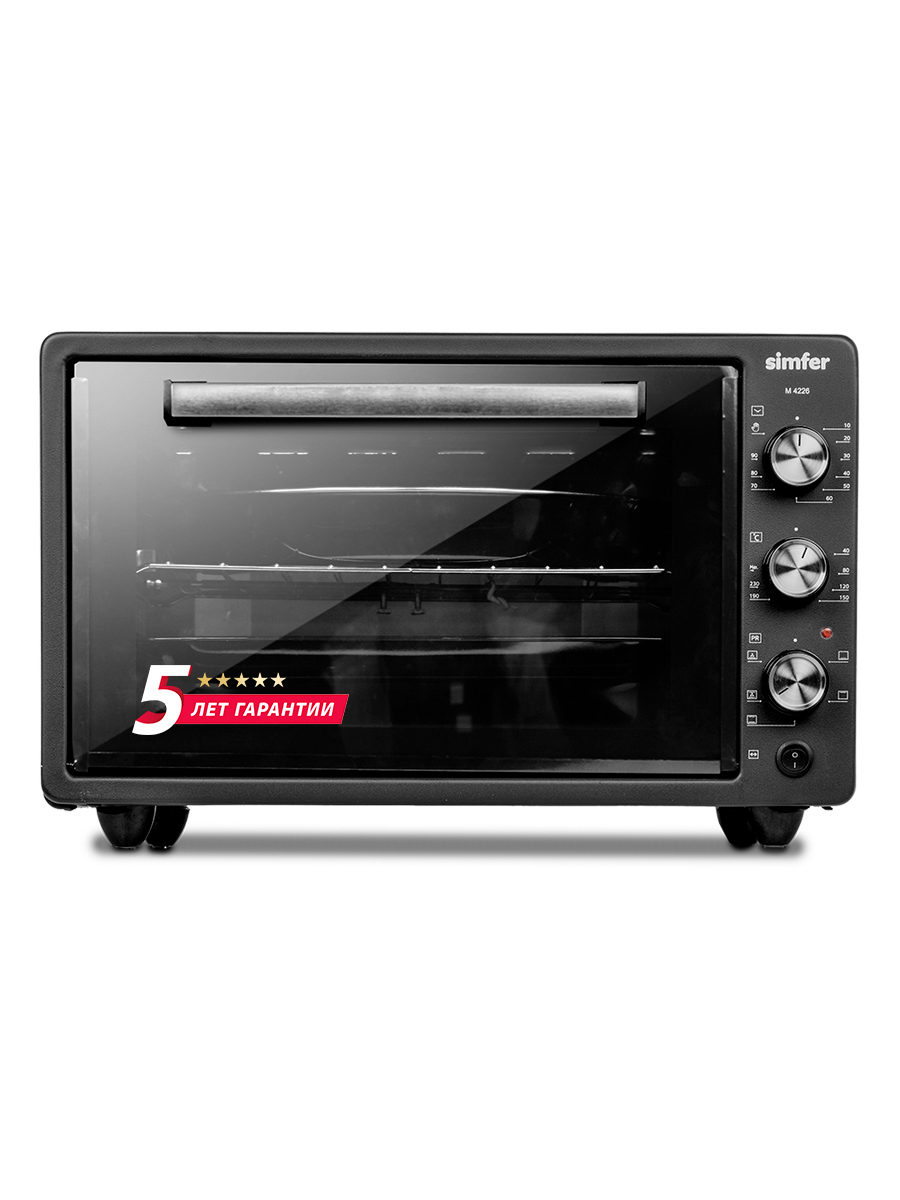 Изображение товара Электропечь Simfer M4226 42л 1400 Вт с вертелом и таймером черная