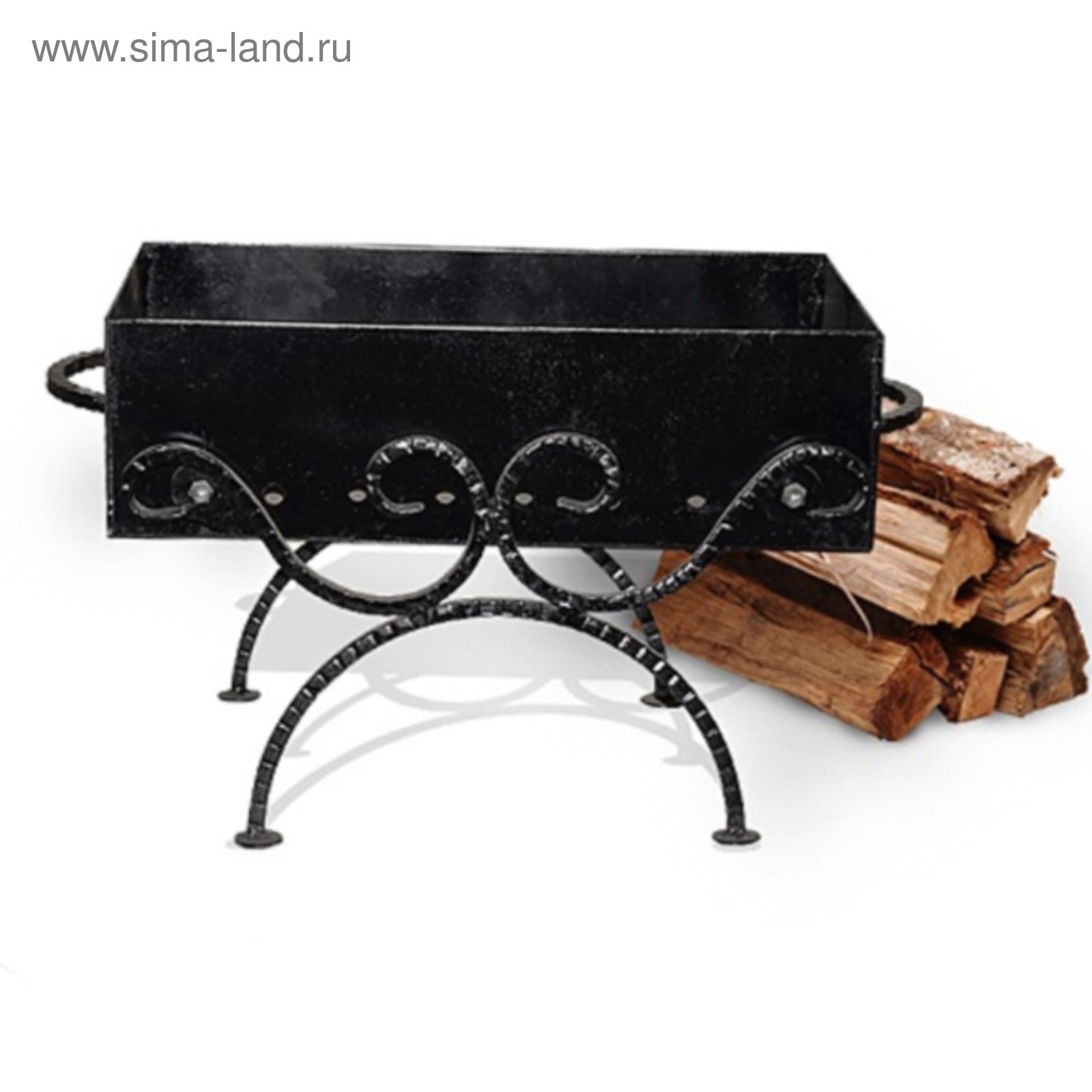 Изображение товара Мангал Simaland 1410849 из стали для походов и дач, компактный и прочный