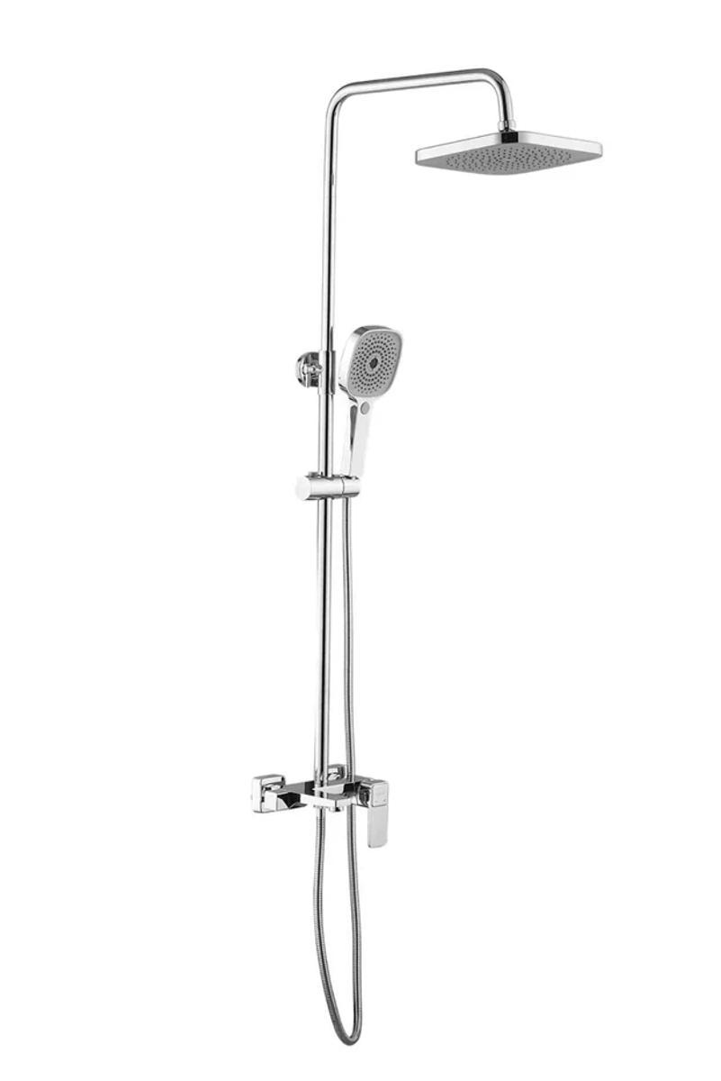 Изображение товара Душевая система Shevanik S9736 с тремя режимами и изливом для ванны хром