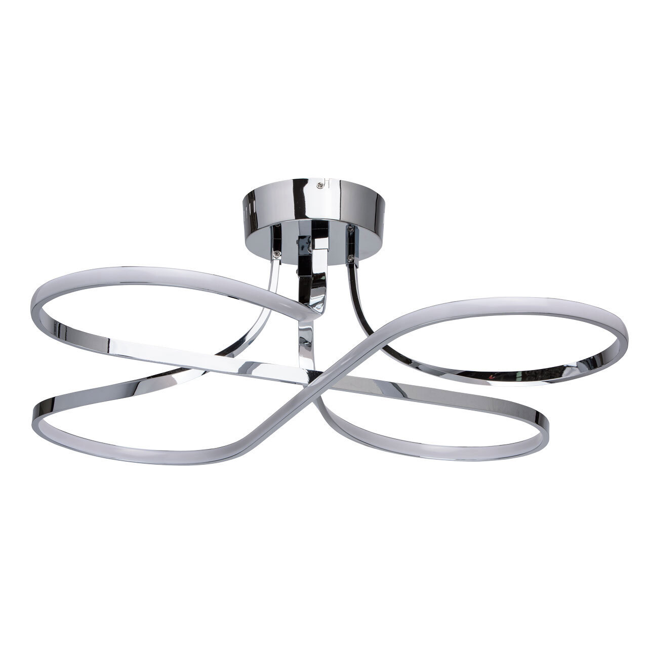 Изображение товара Люстра потолочная светодиодная Аурих De Markt 21 м² современная серебристая IP20