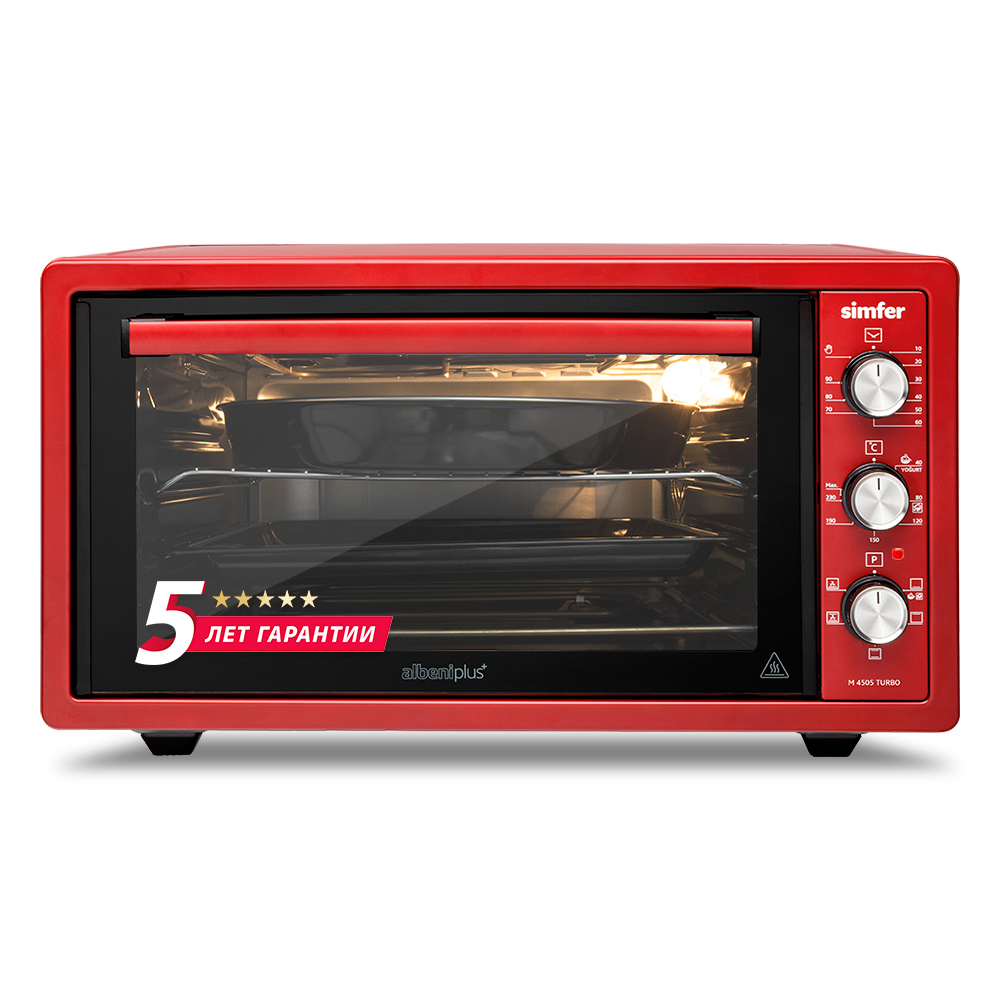 Изображение товара Электрическая мини-печь Simfer M4505 ALBENI Plus Comfort 35л с таймером и режимами нагрева