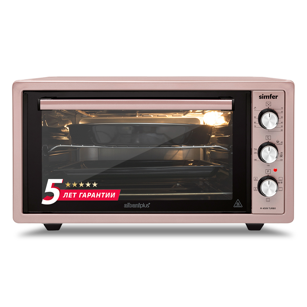 Изображение товара Электрическая мини-печь Simfer M45 ALBENI Plus Comfort M4509 35 л розовая