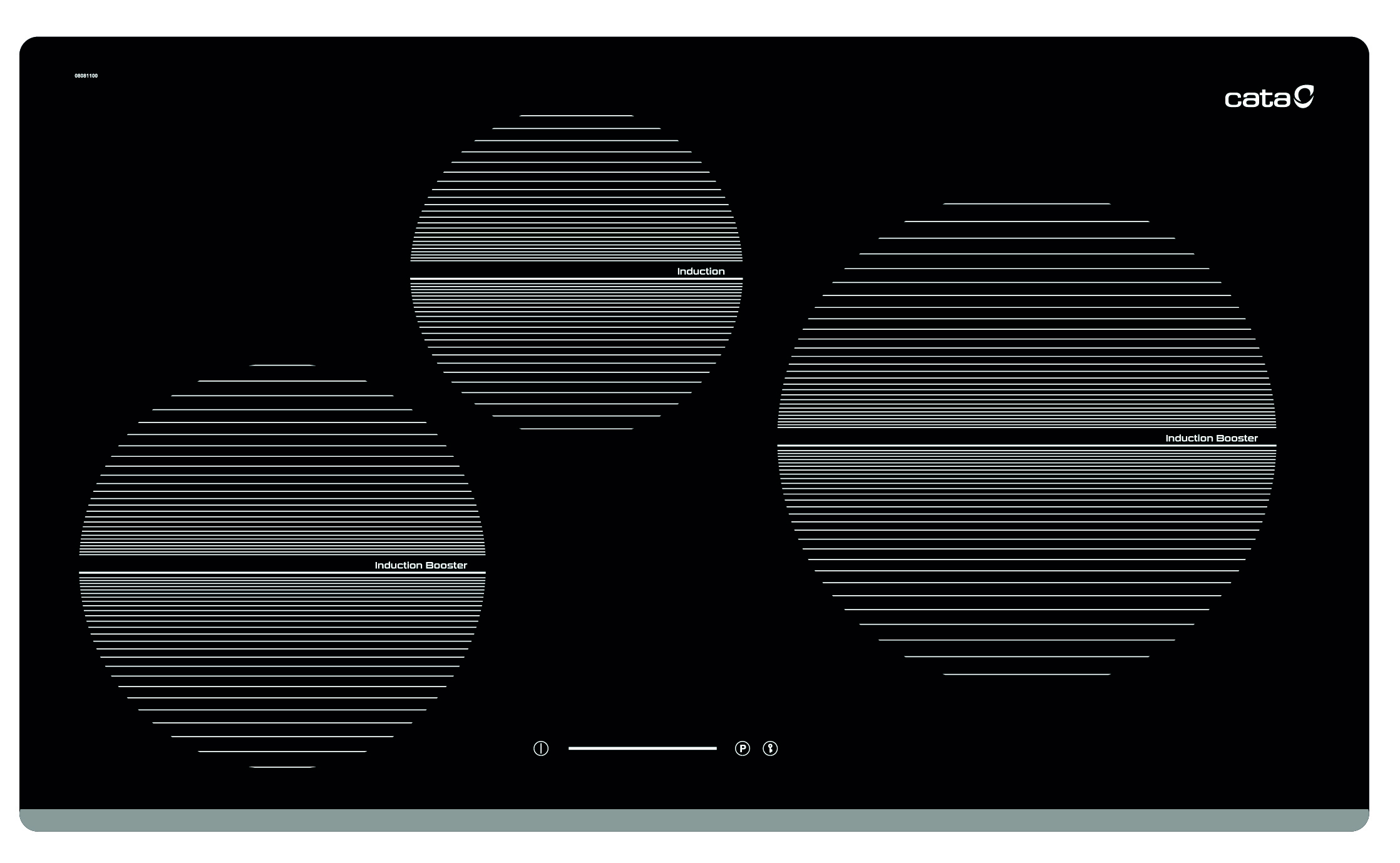 Изображение товара Электрическая варочная панель Cata IB 073 73 см 3 конфорки цвет черный