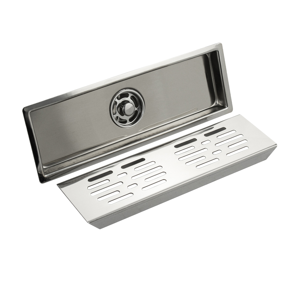 Изображение товара Душевой трап Санакс 04440 30x10 см нержавеющая сталь сухой затвор Китай