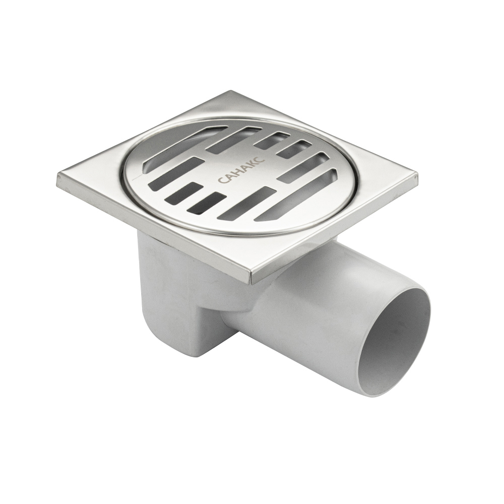 Изображение товара Трап для душа Санакс тр00013 10x10 см Ø50 мм мокрый затвор