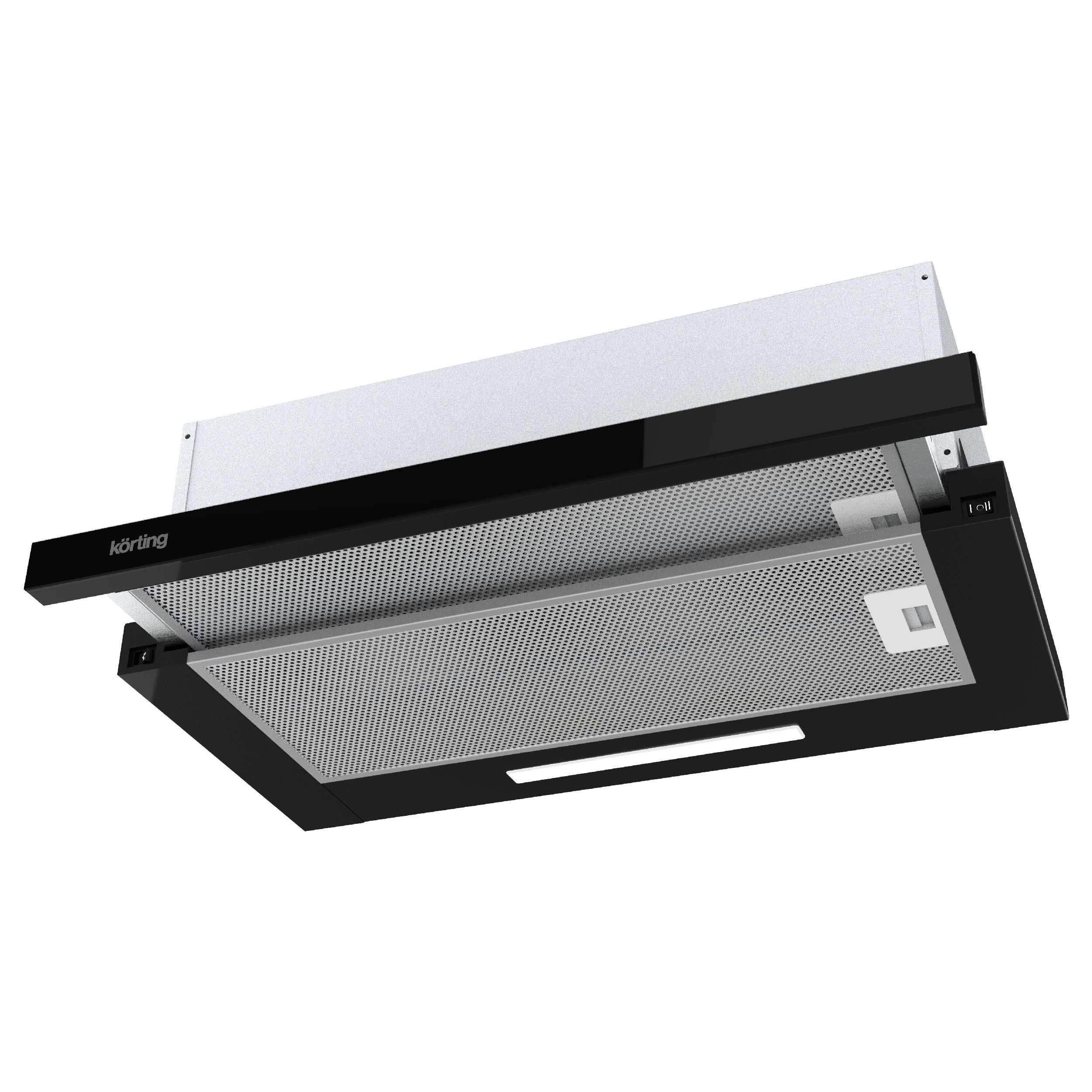 Изображение товара Встраиваемая вытяжка Korting Khp 5512 gn 49.8 см цвет черный
