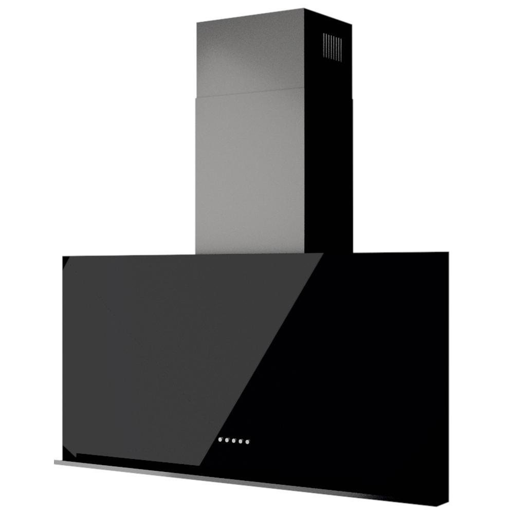 Изображение товара Встроенная вытяжка Korting KHC 95330 GN 90 см черное стекло LED управление