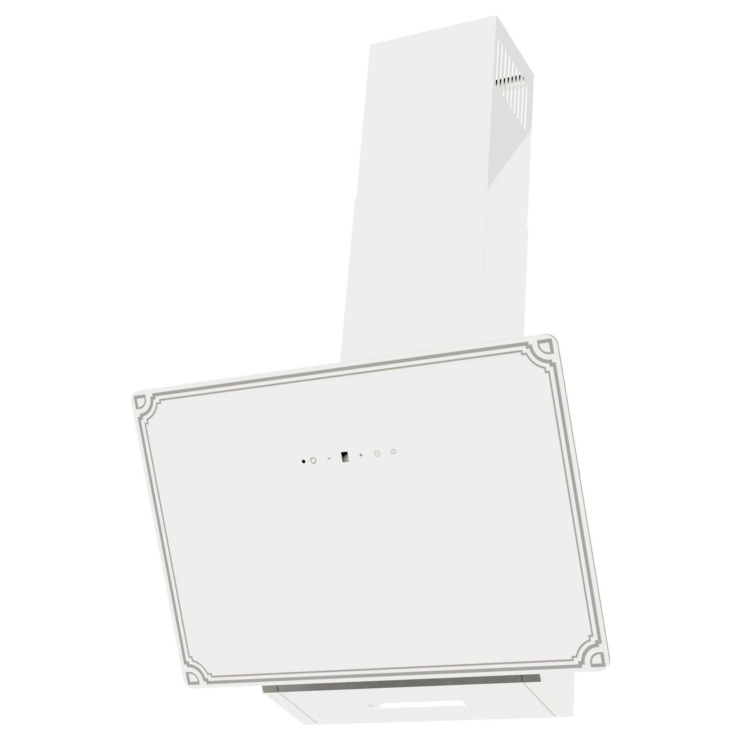 Изображение товара Встраиваемая вытяжка KORTING KHC 69059 RGW ретро дизайн 950 м3/ч белое стекло