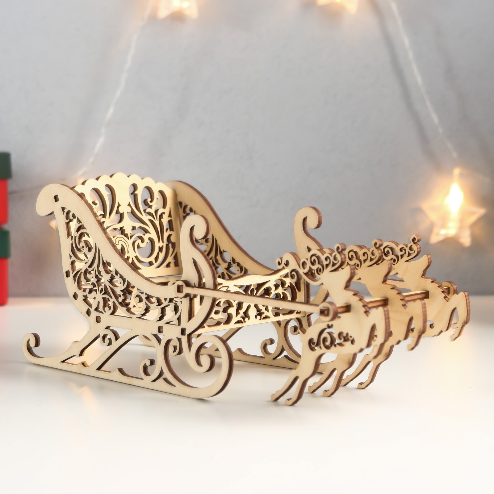 Изображение товара Сувенир "Сани" 18x10x11 см Олень 9.5 х 8 см