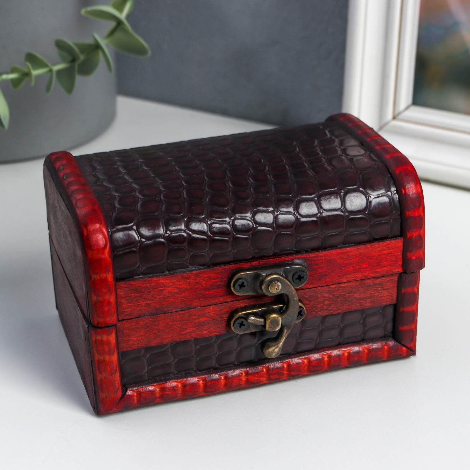 Изображение товара Шкатулка "Питон" сундучок 7.5x12x7 см