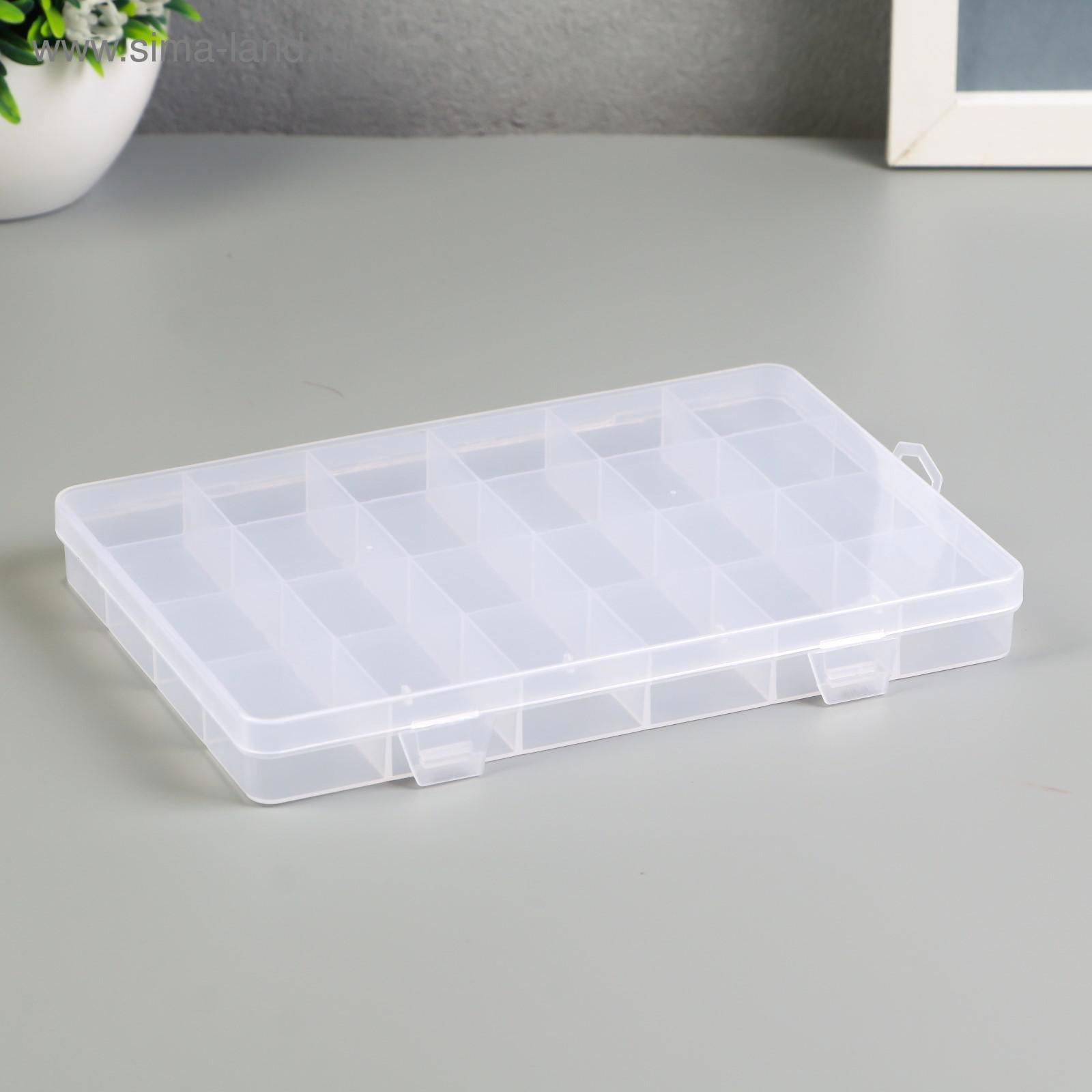 Изображение товара Шкатулка для мелочей "Прямоугольная" 24 отделения 2.3x19.5x13.4 см