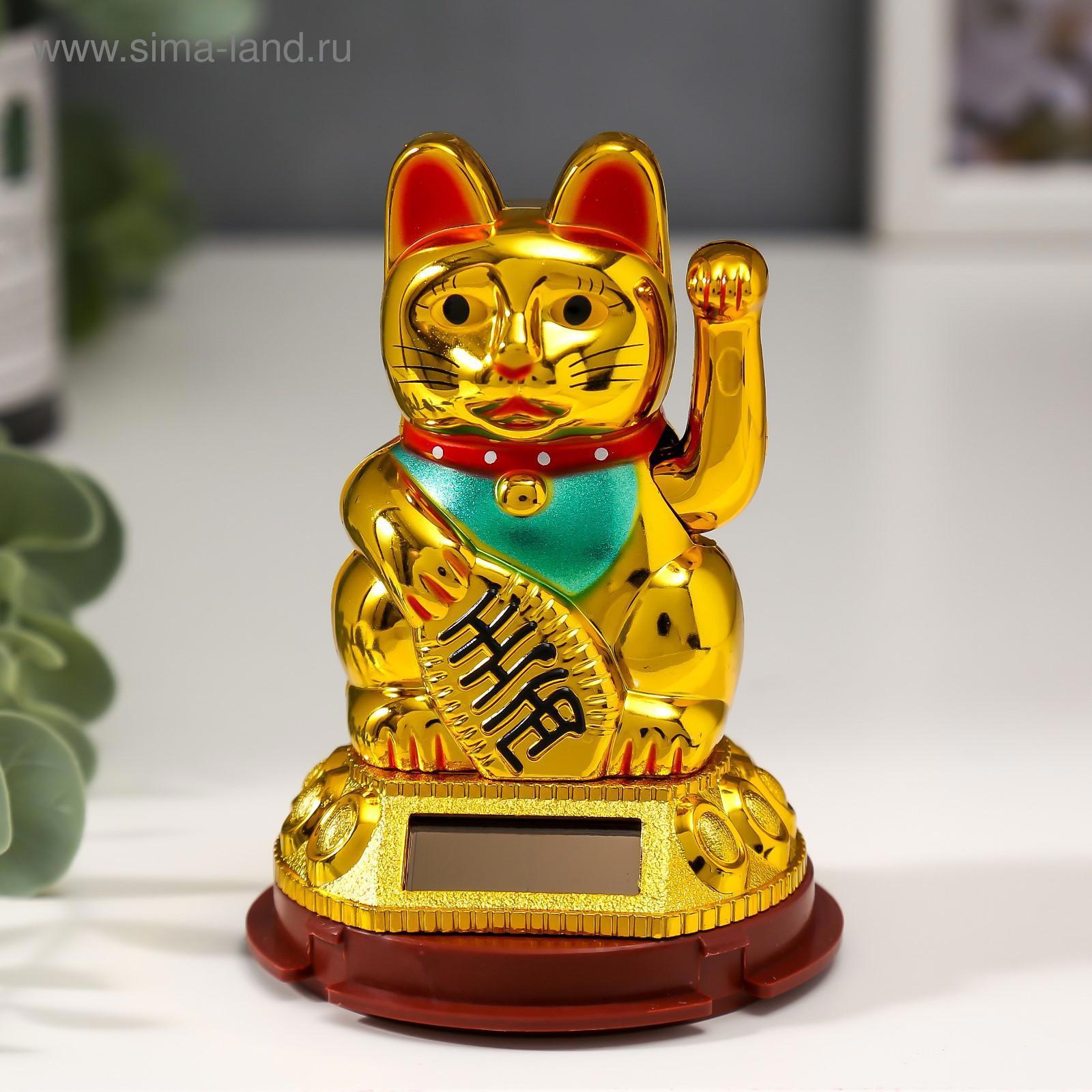 Изображение товара Маятник антистресс "Манэки-нэко золотой" 9.5x6.5x6.5 см
