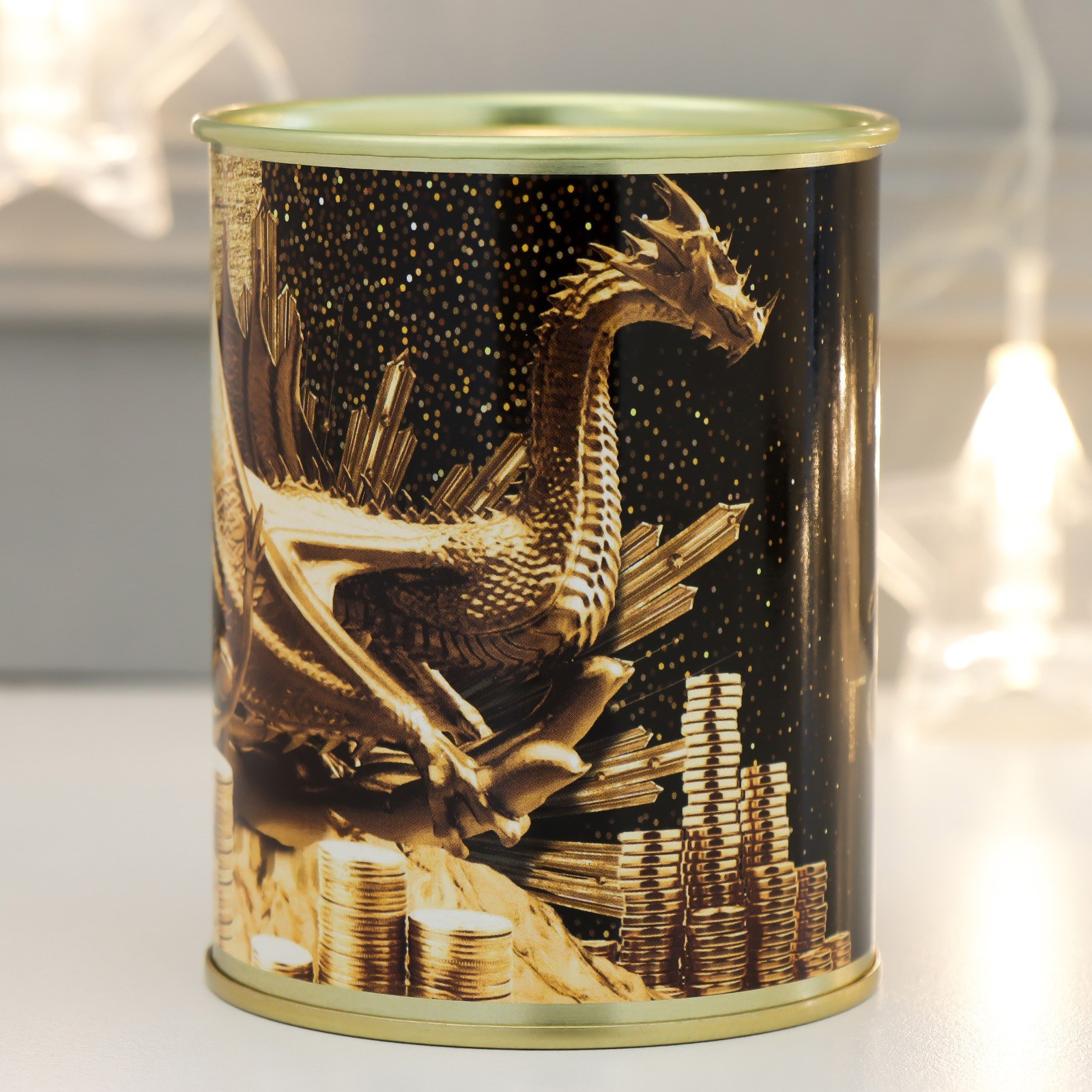 Изображение товара Копилка-банка металл Коплю на мировое господство