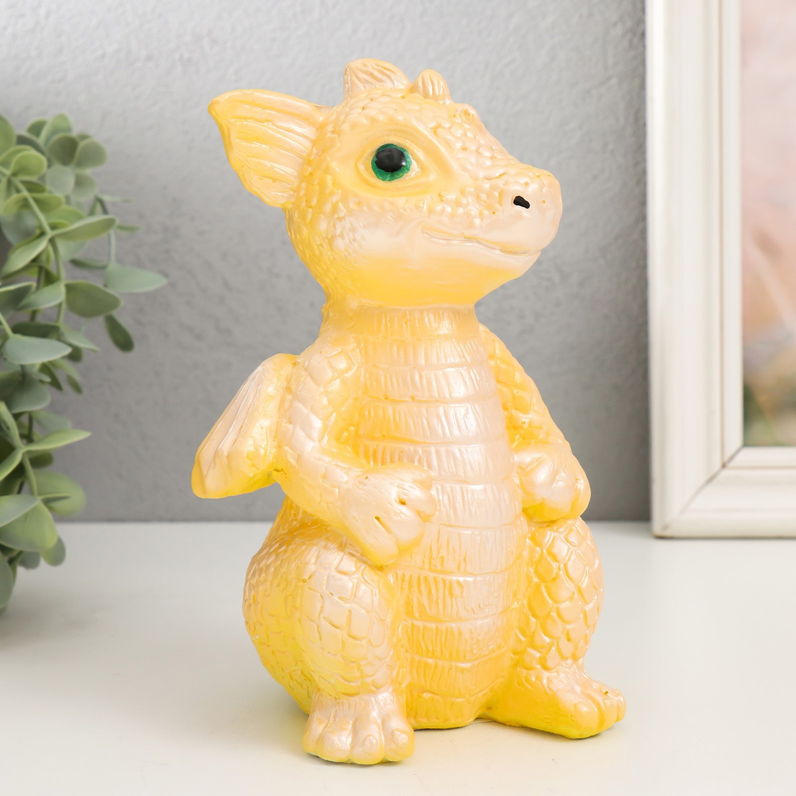 Изображение товара Копилка "Дракончик" 18x10x10 см жёлтый