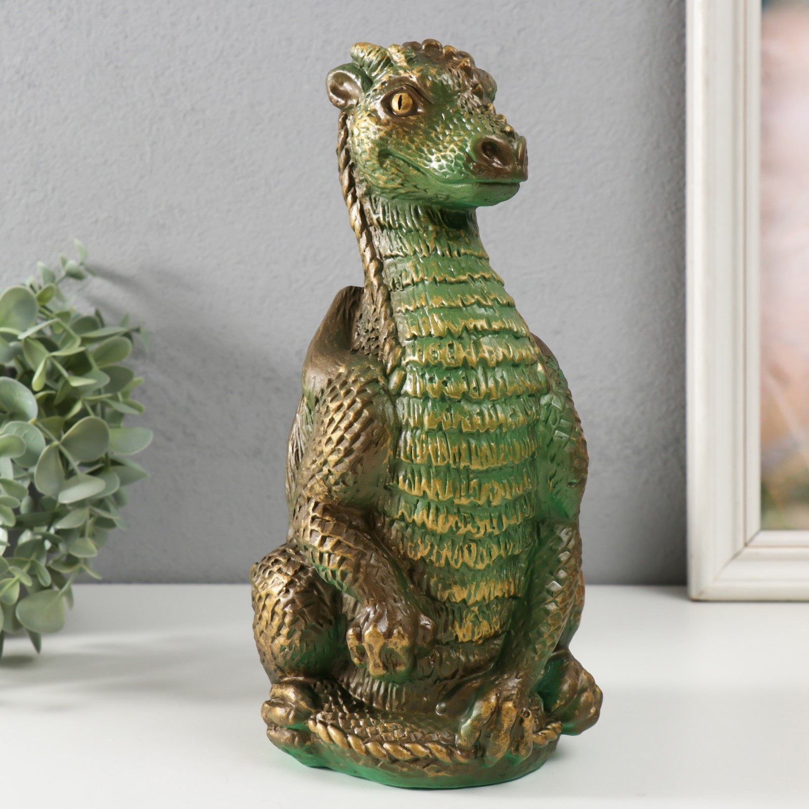 Изображение товара Дракон из гипса SIMALAND 25x12x13 см, разноцветный